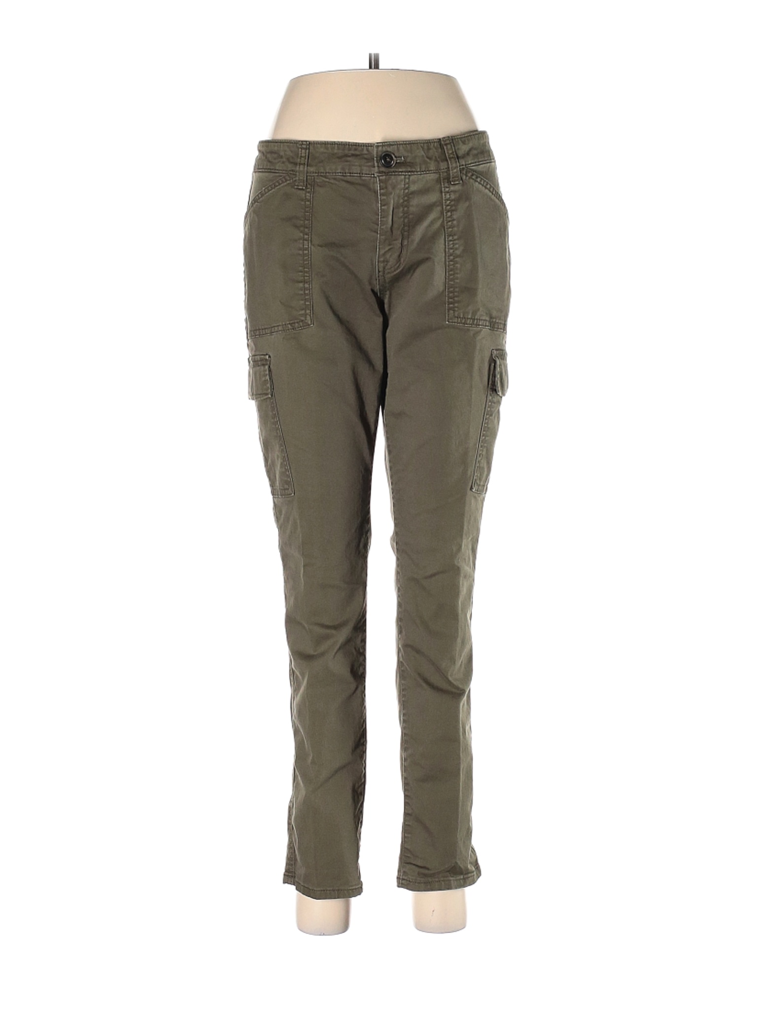Gap Solid Green Cargo Pants Size 8 - 72% off | thredUP