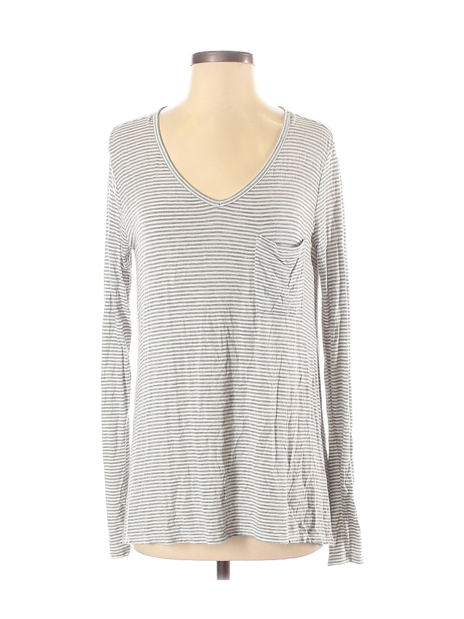 Abercrombie & Fitch Women Gray Long Sleeve T-Shirt XS | eBay