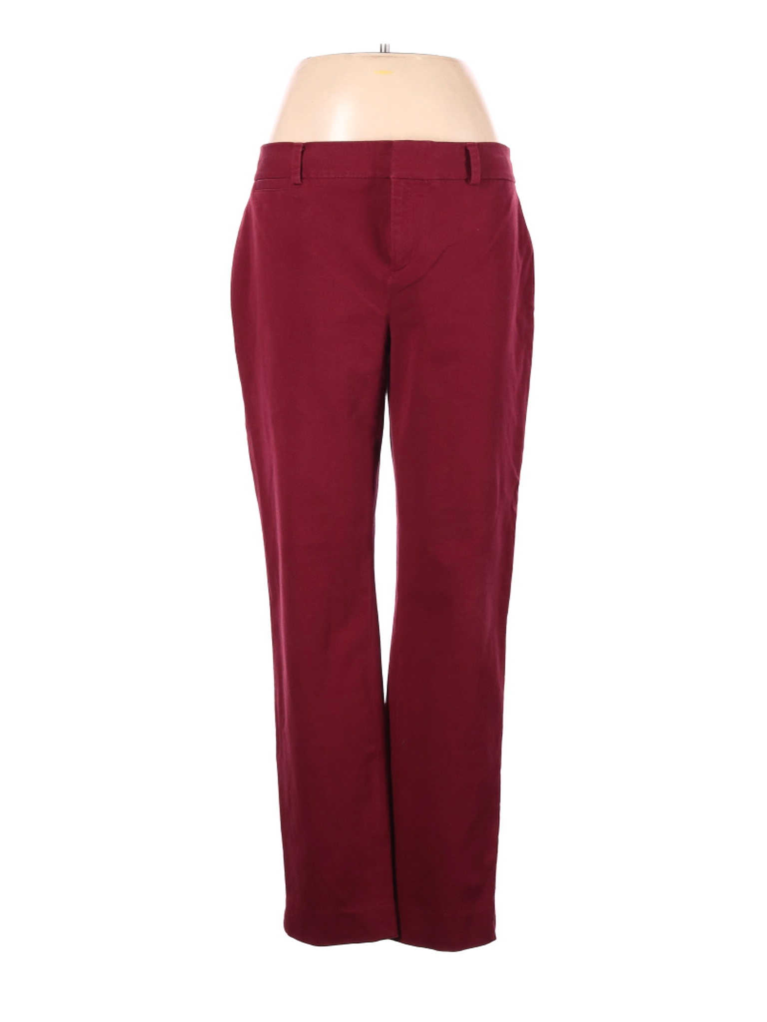 Crown & Ivy Women Red Casual Pants 8 | eBay