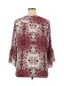 Violet & Claire 100% Polyester Floral Motif Multi Color Burgundy Long Sleeve Blouse Size 2X (Plus) - photo 2