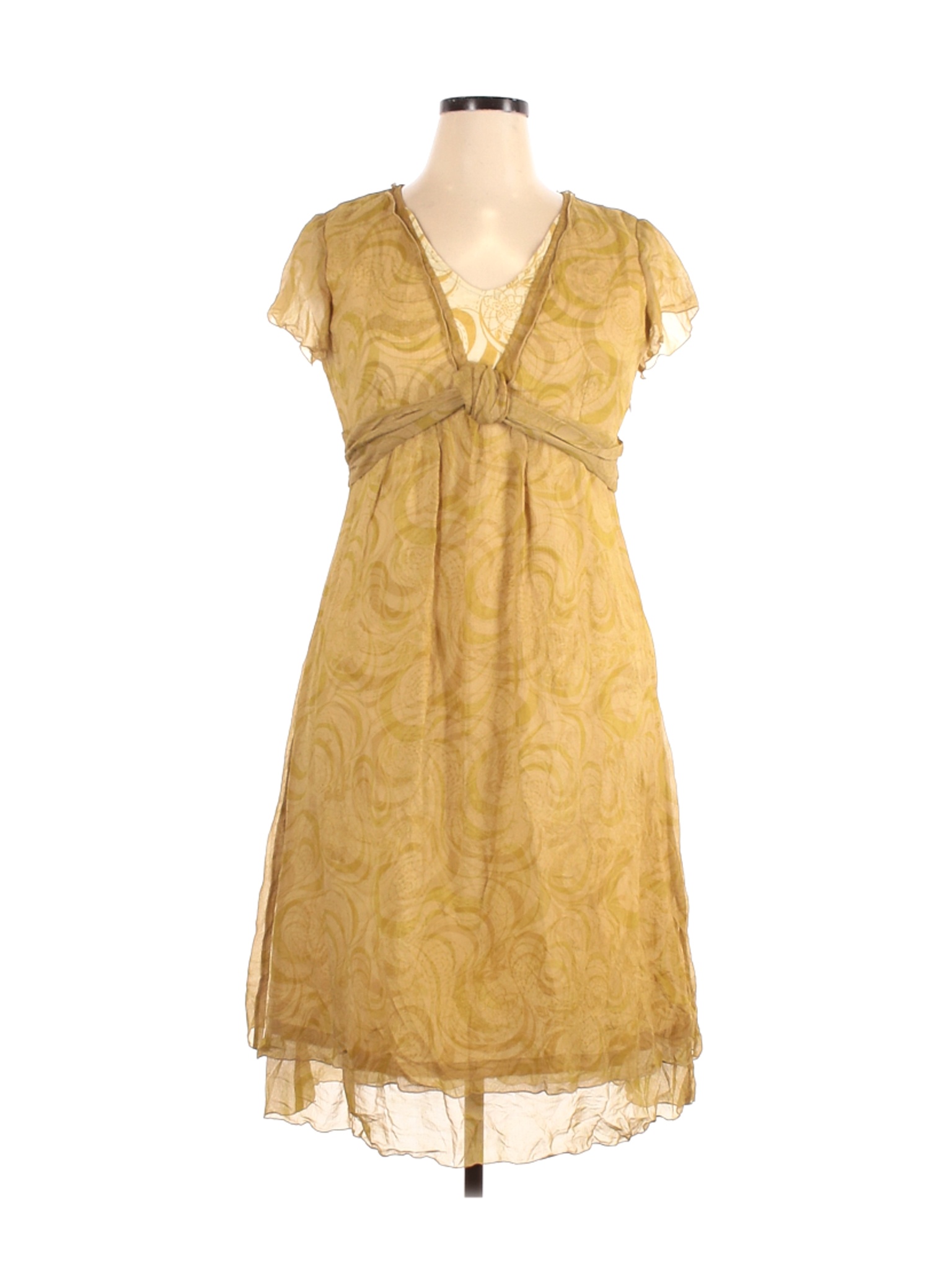 J.Jill Women Yellow Cocktail Dress 14 | eBay