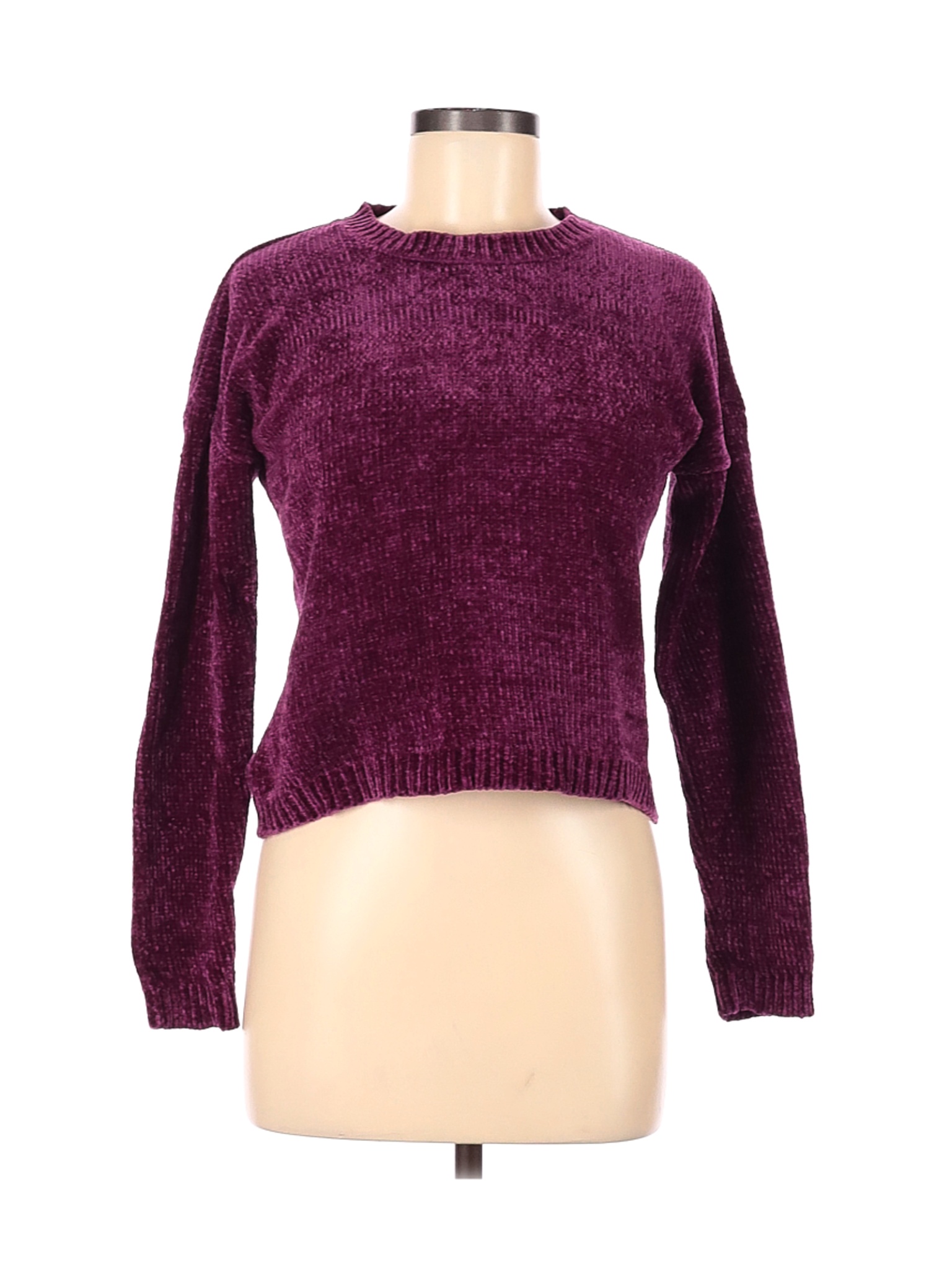 Poof! Women Purple Pullover Sweater M | eBay