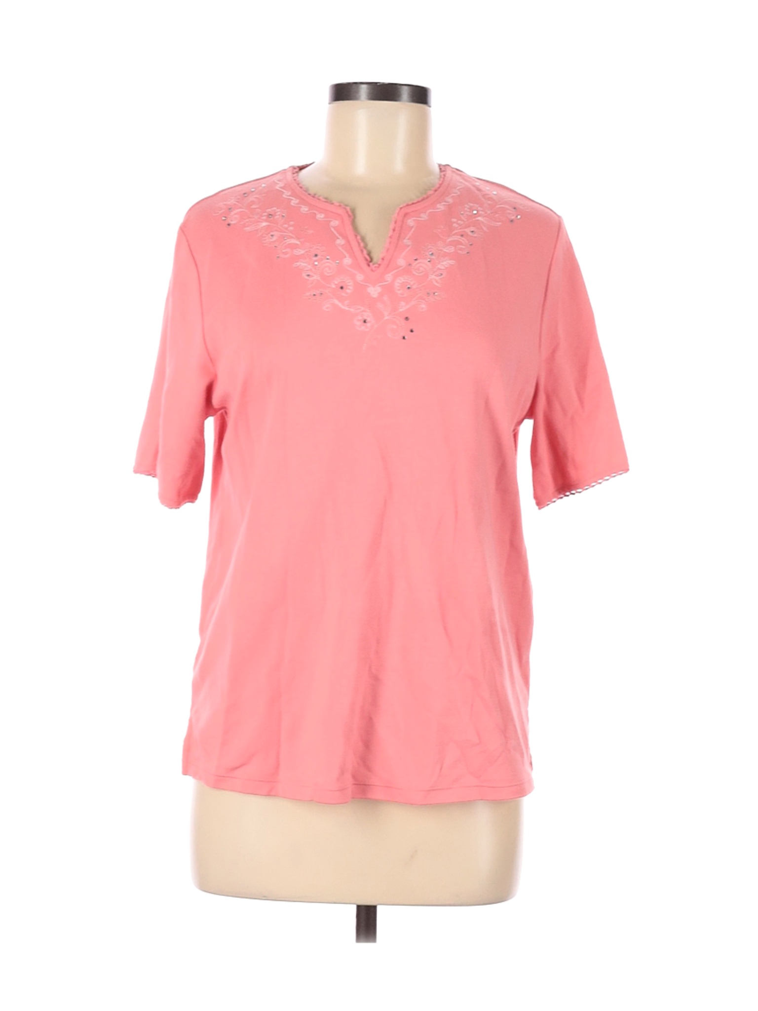 Draper's & Damon's Women Pink Short Sleeve Top M | eBay