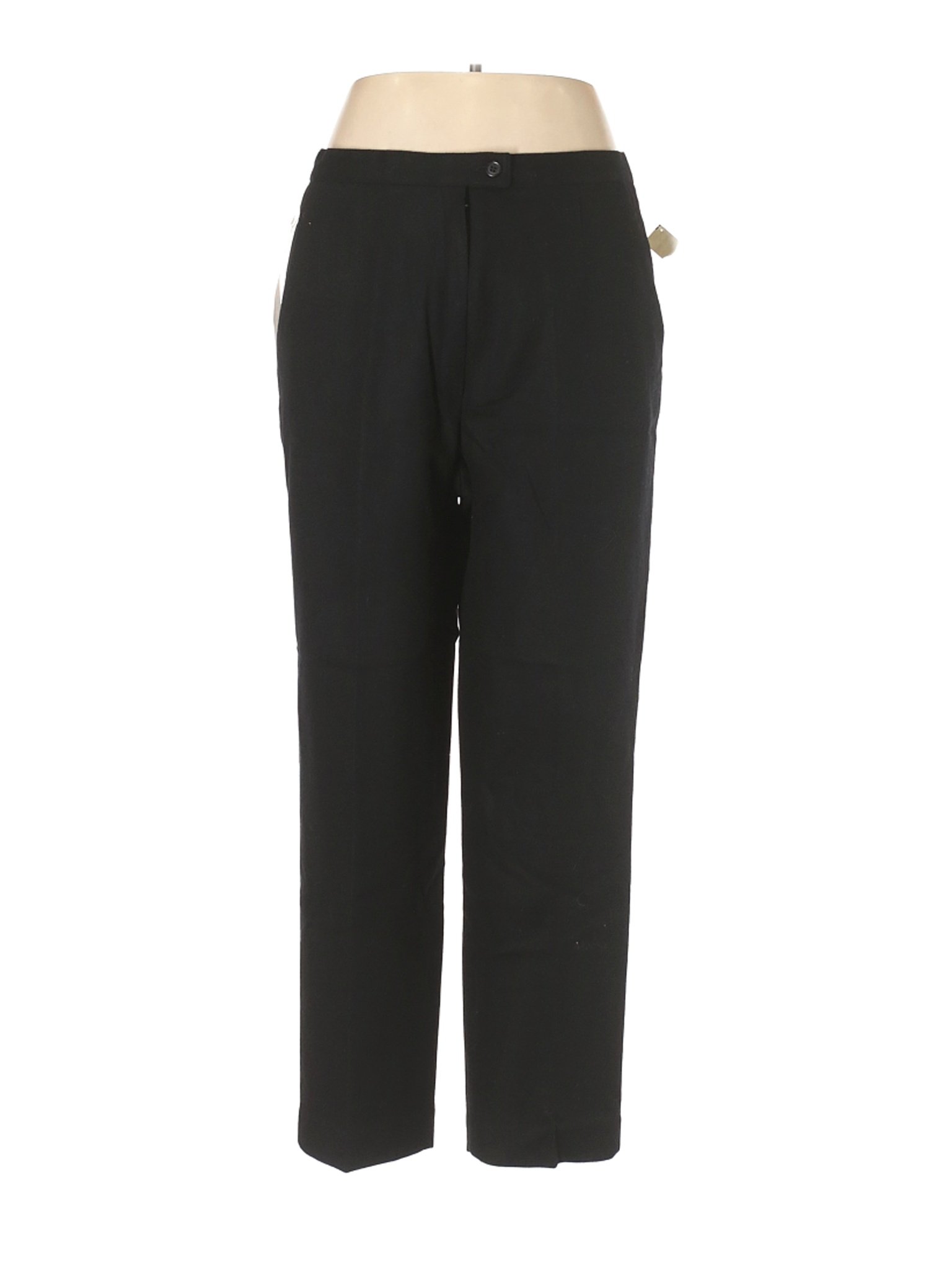 NWT Koret Women Black Wool Pants 16 | eBay
