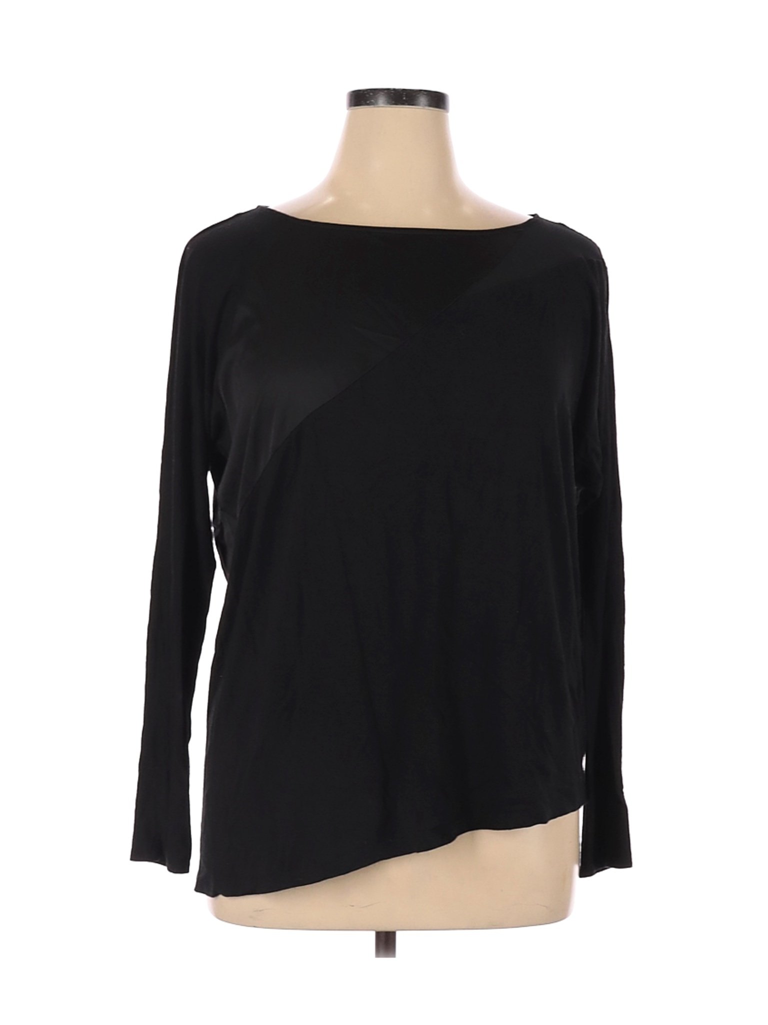 DKNYC Women Black Long Sleeve Top XL | eBay