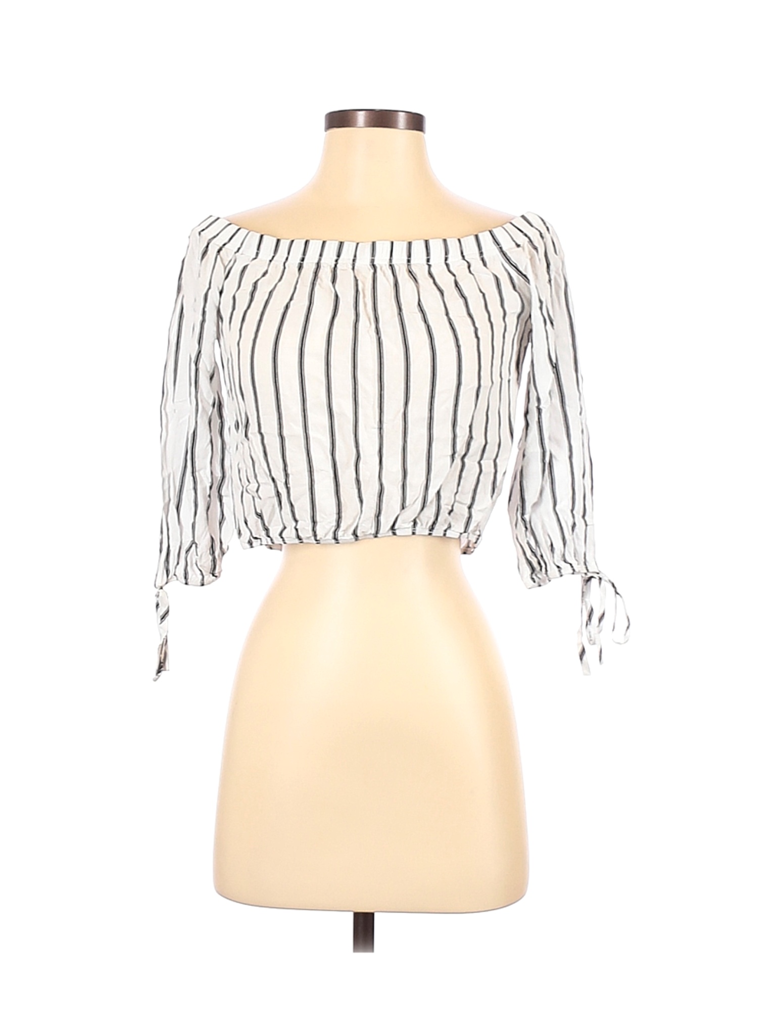LA Hearts Women White Short Sleeve Blouse S | eBay