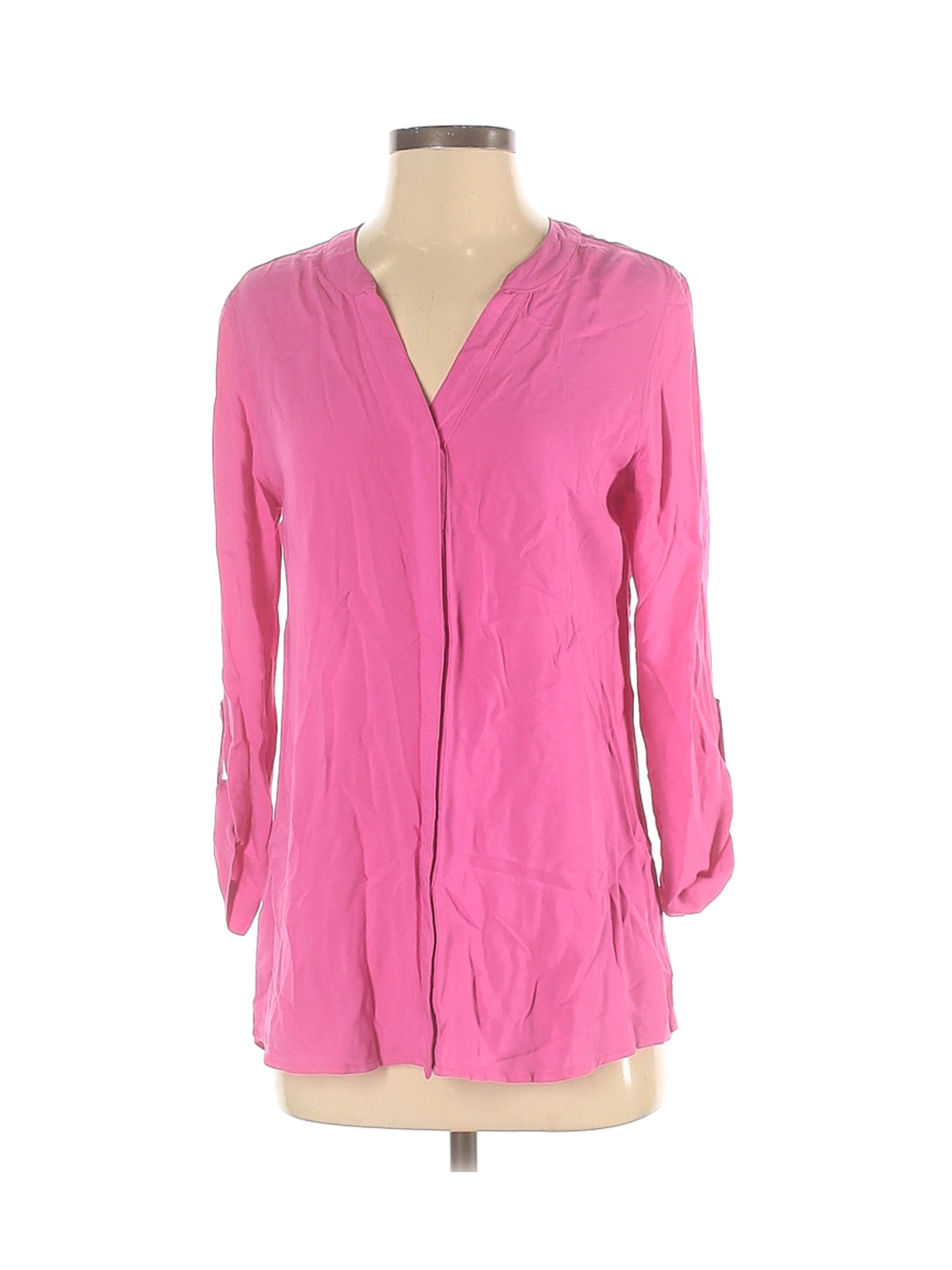Great Northwest Indigo Women Pink 3/4 Sleeve Blouse S | eBay