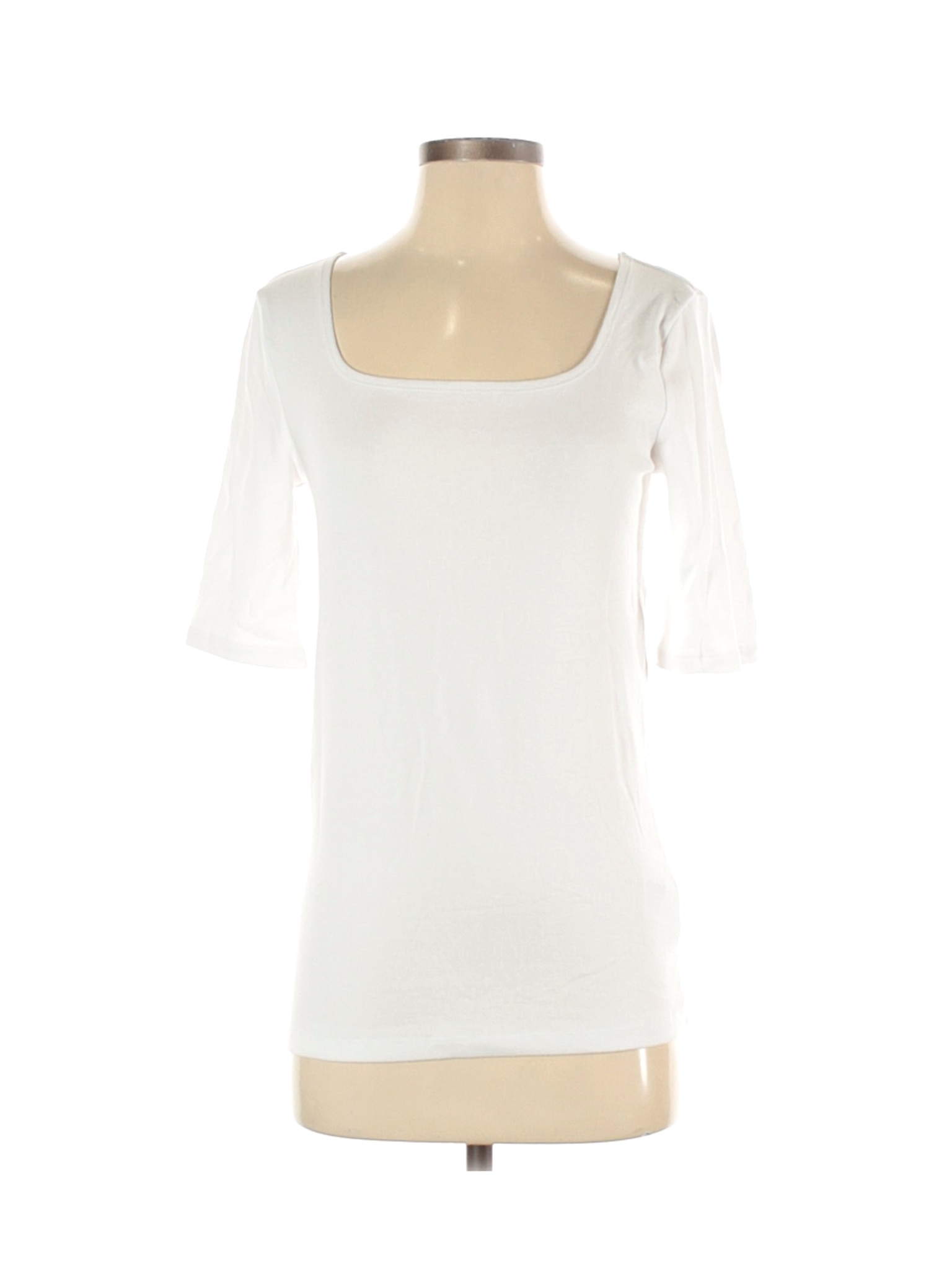 Gap Women White 3/4 Sleeve T-Shirt M | eBay