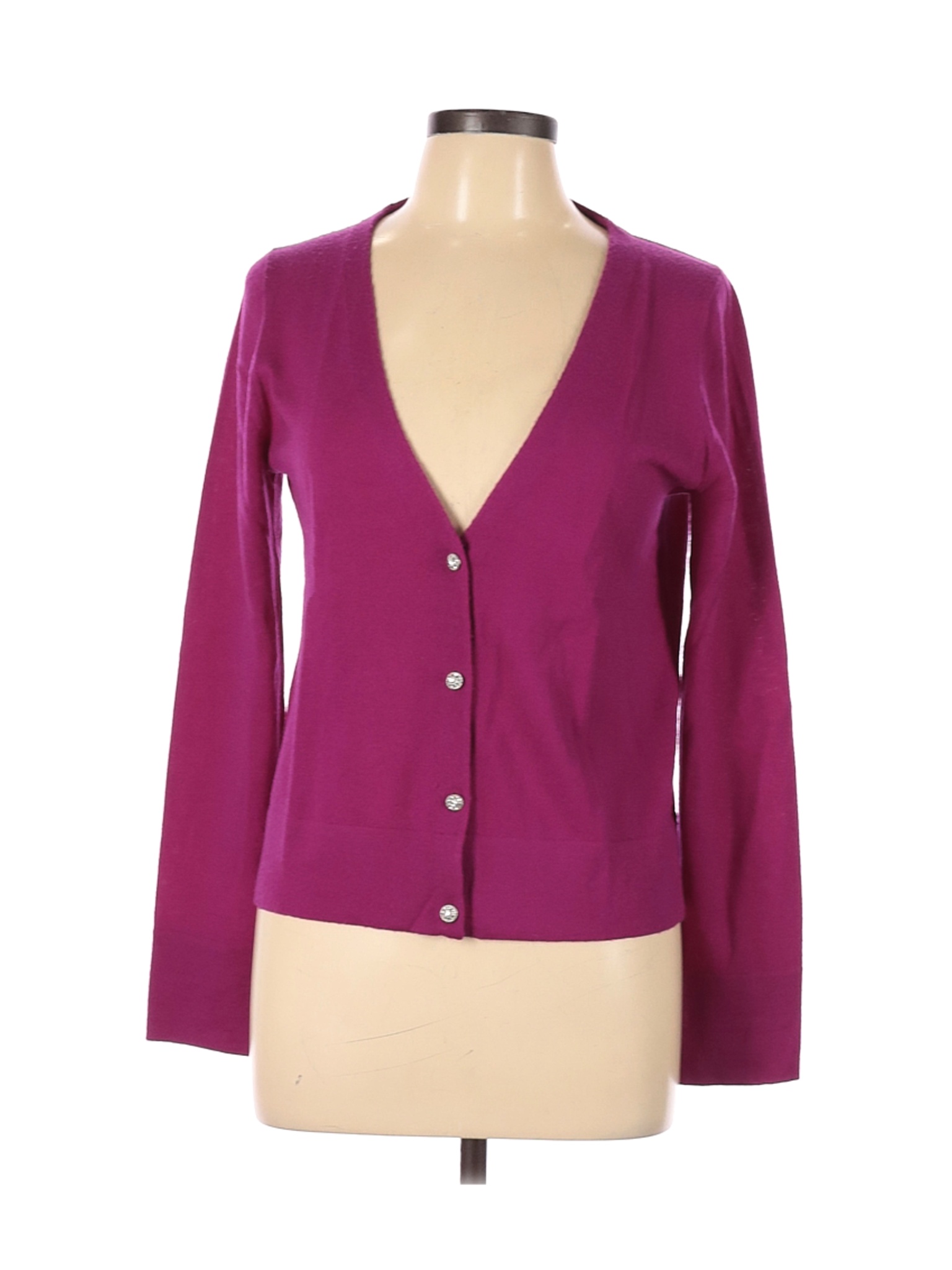 J.Crew Women Purple Wool Cardigan L | eBay