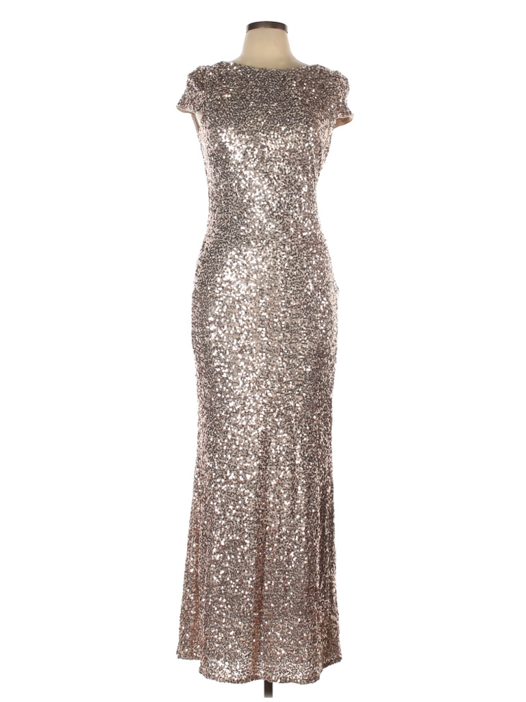 Badgley Mischka 100% Nylon Gold Award Winner Gown Size 12 - photo 1