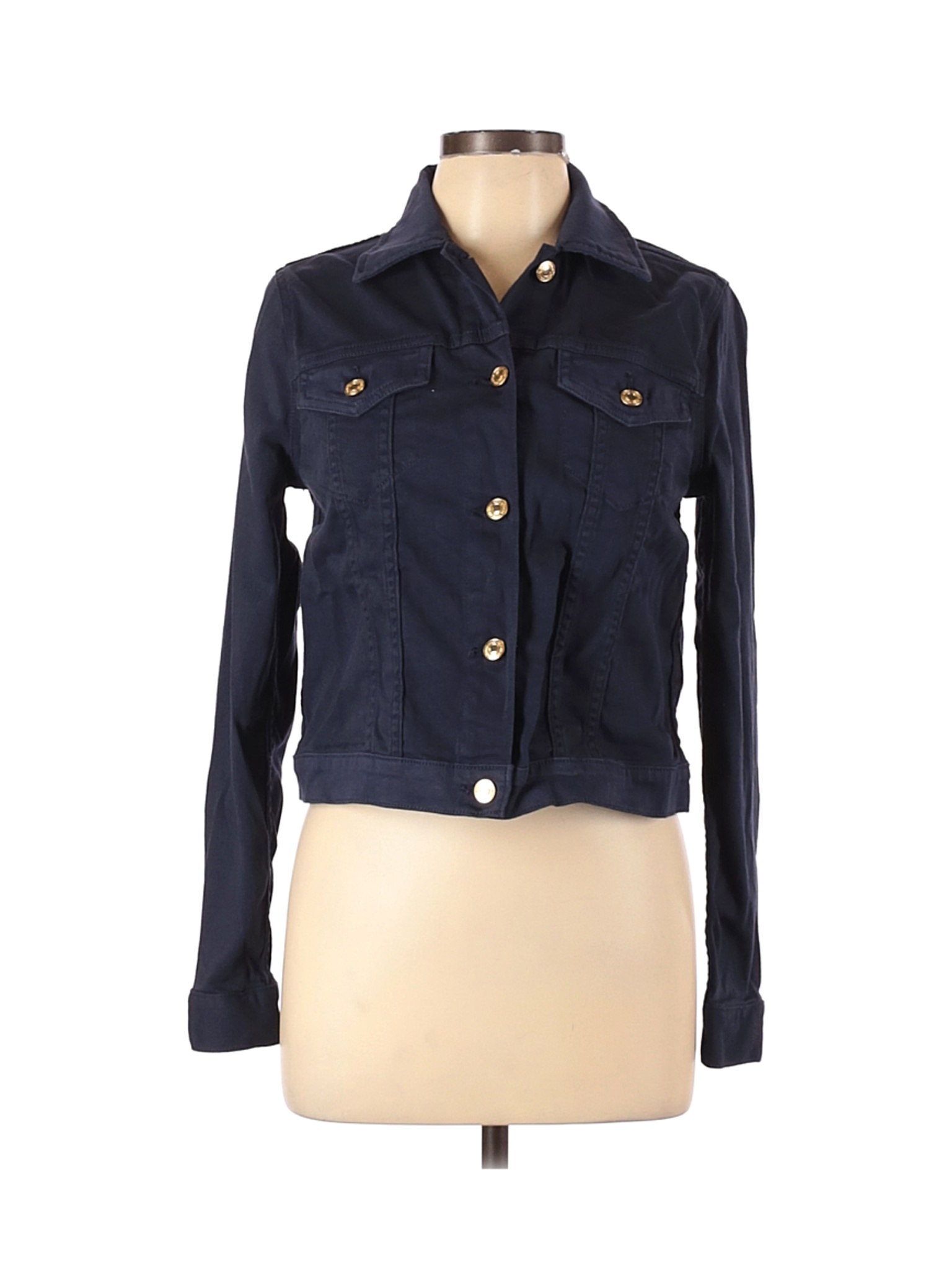NWT MICHAEL Michael Kors Women Blue Denim Jacket M | eBay