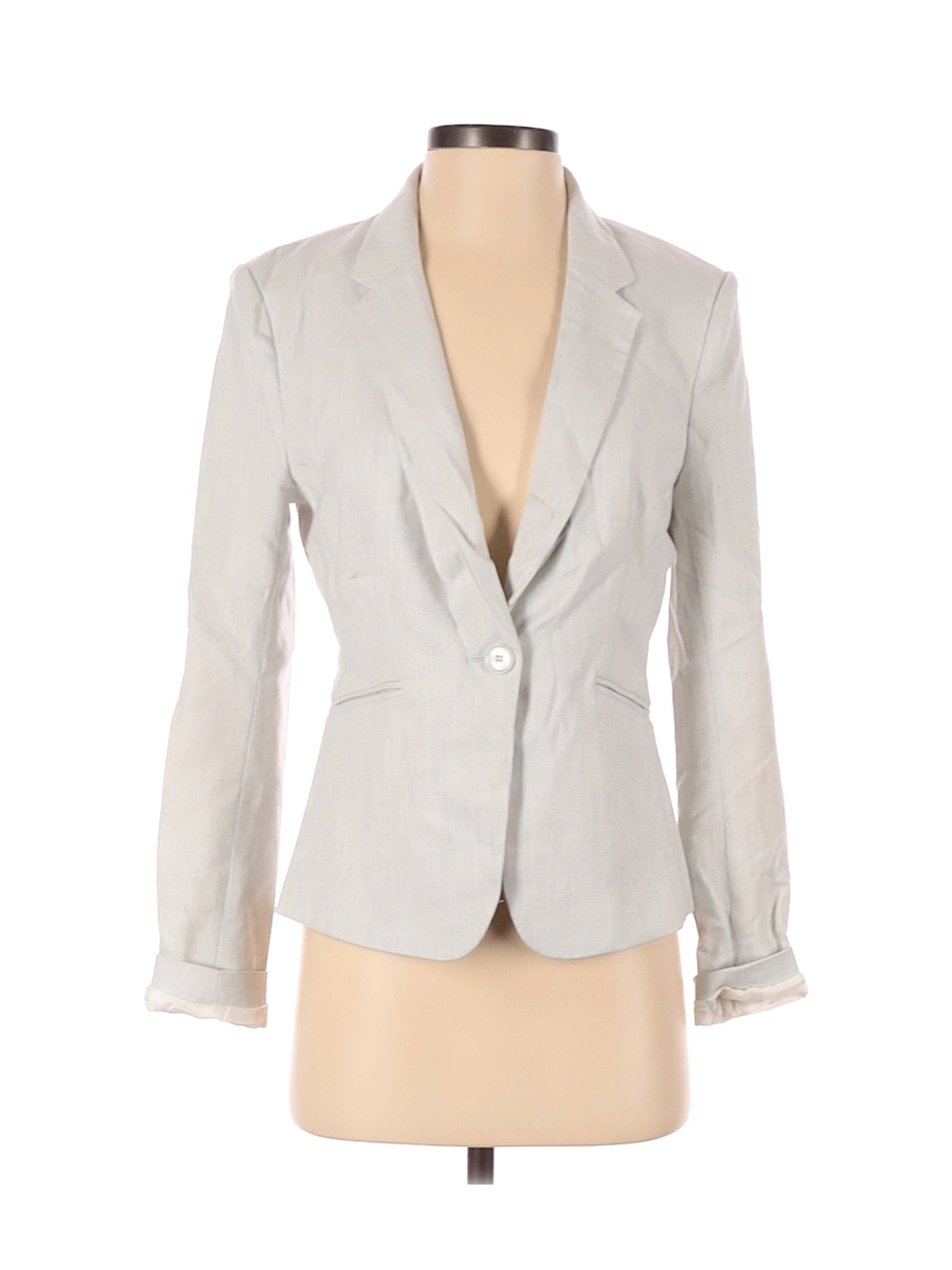 H&M Women Gray Blazer 6 | eBay