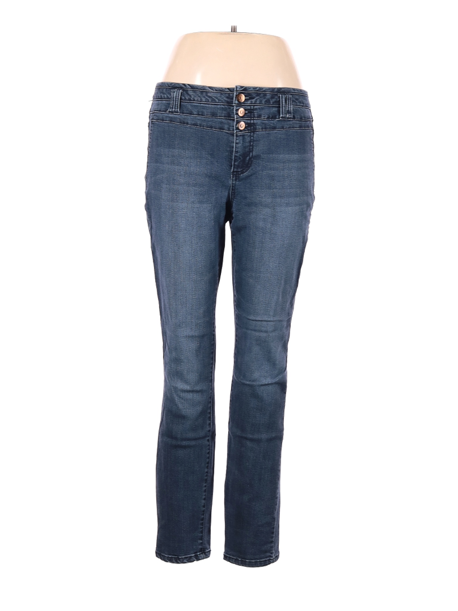 miss poured in blue jeans size 10