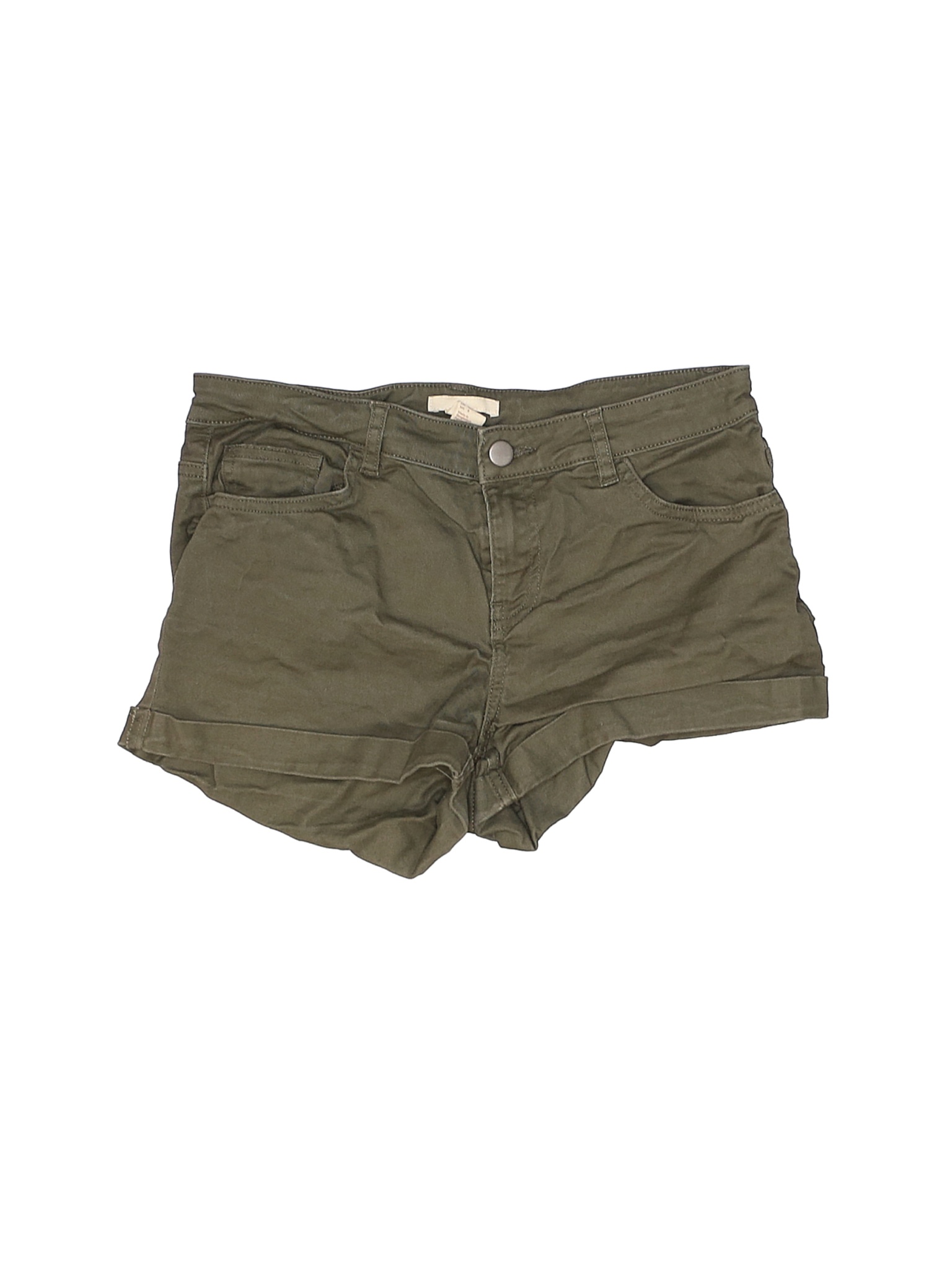 H&M Women Green Shorts 8 | eBay