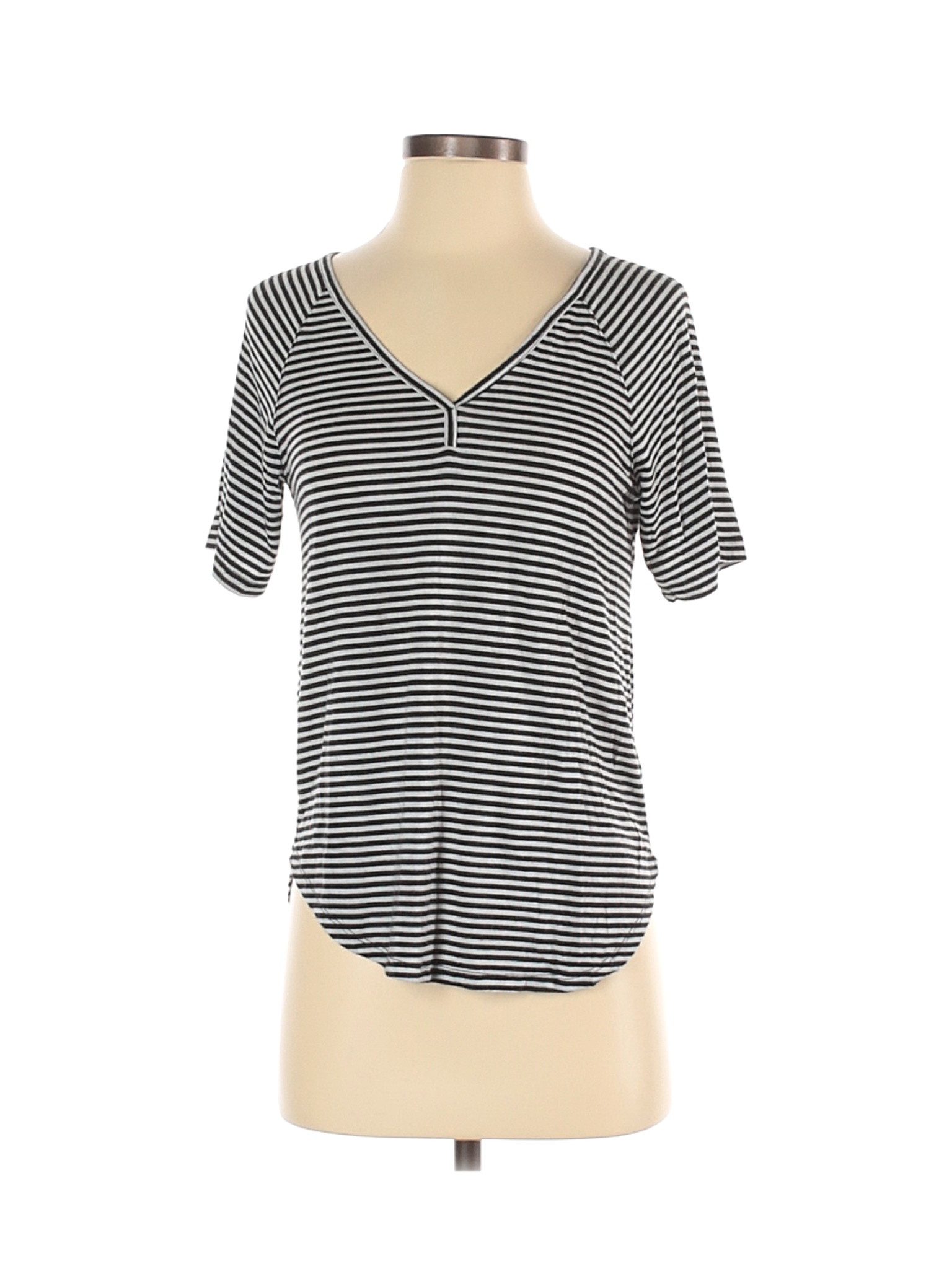 A New Day Women Black Short Sleeve T-Shirt XS | eBay