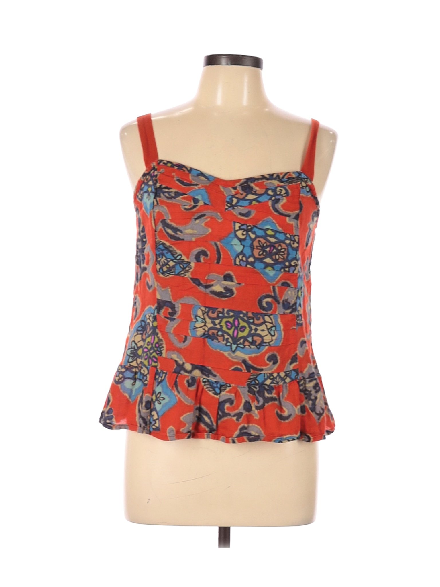 American Eagle Outfitters Women Orange Sleeveless Blouse L | eBay