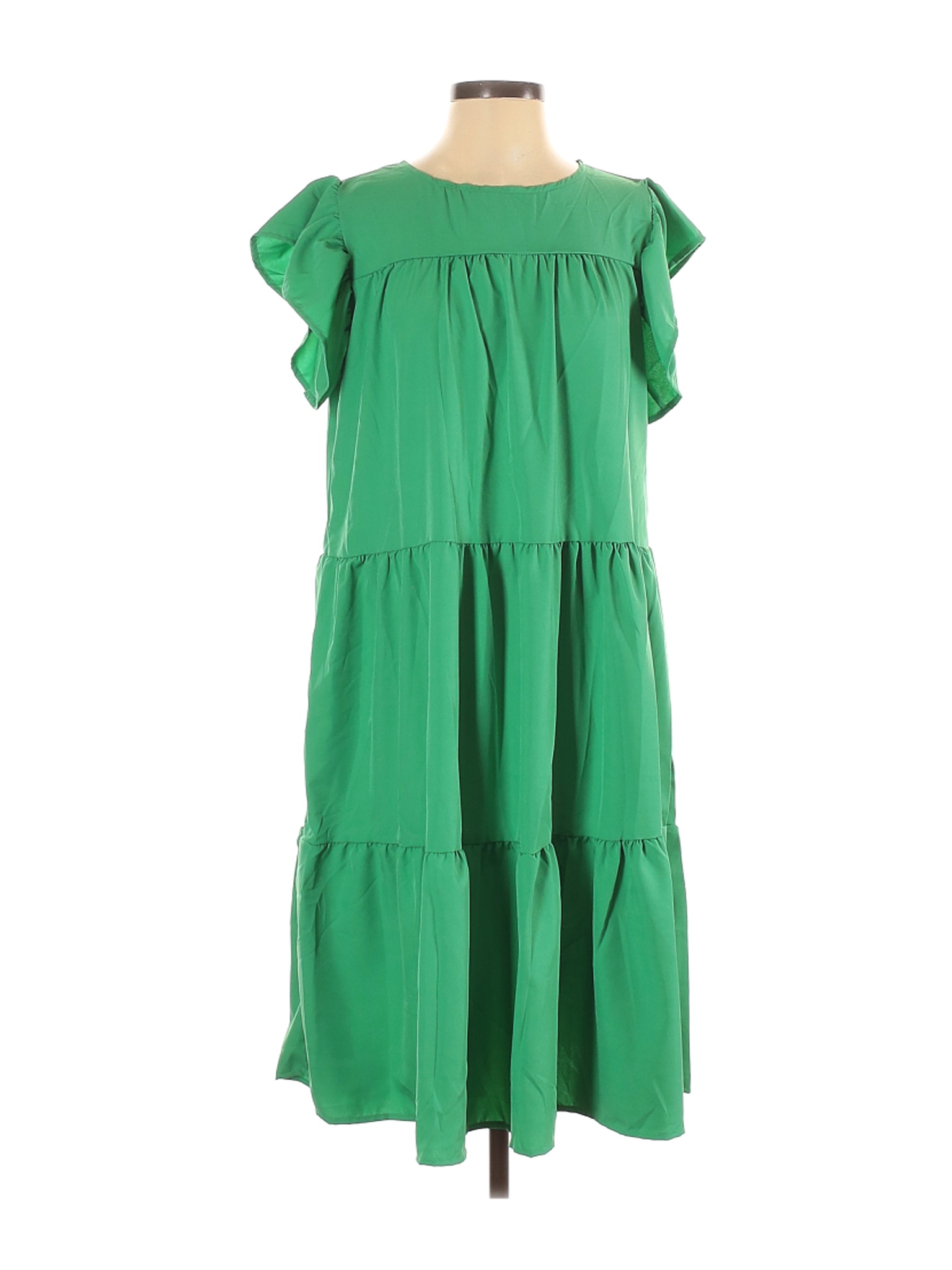 Unbranded Women Green Casual Dress S Ebay