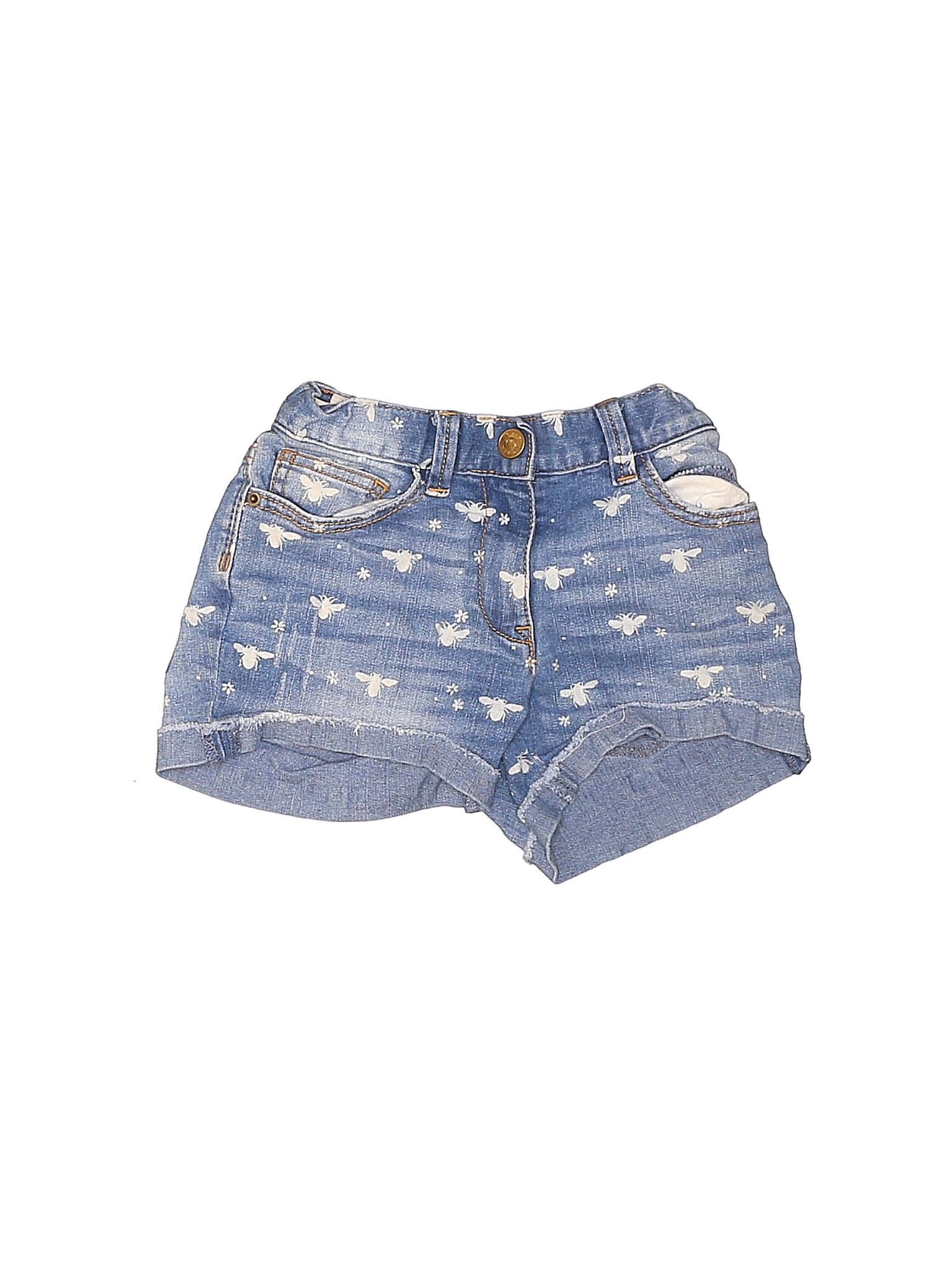 girls blue denim shorts