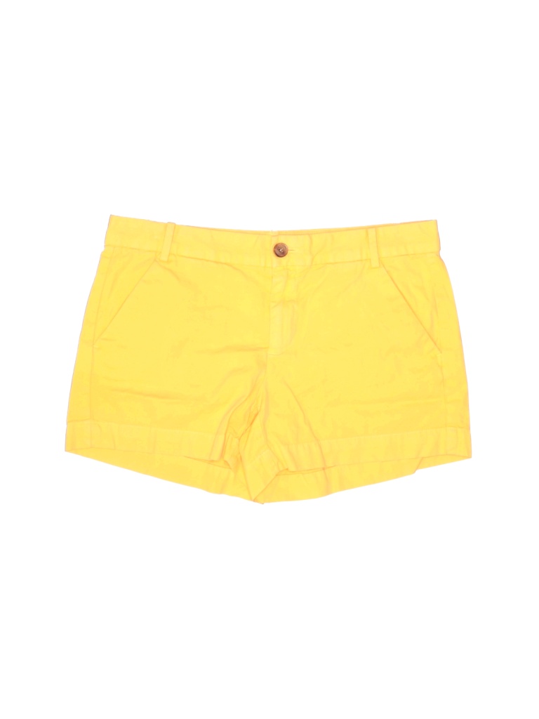 Gap 100% Cotton Solid Yellow Orange Khaki Shorts Size 2 - 57% off | thredUP