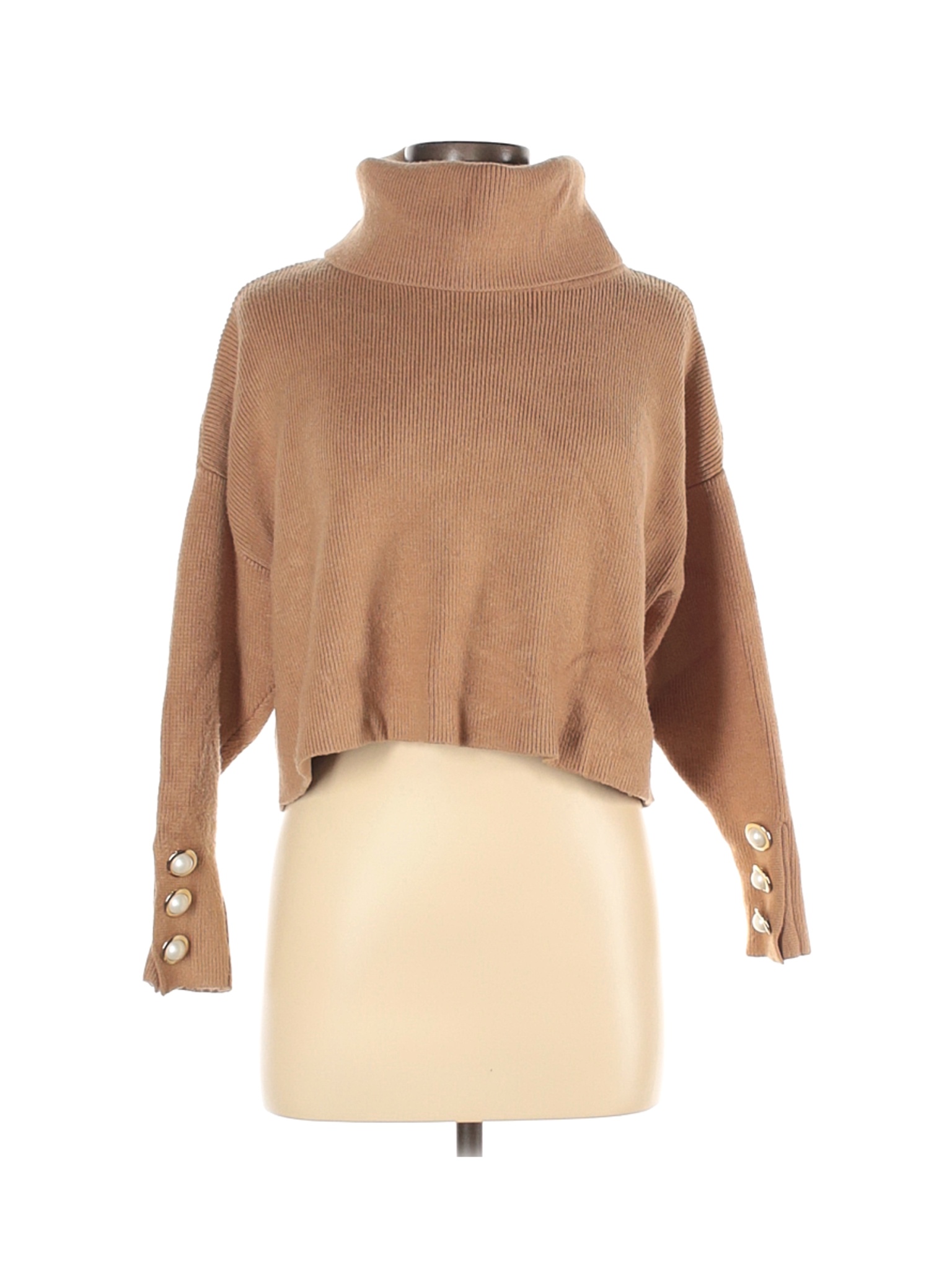 Zara Women Brown Turtleneck Sweater M | eBay