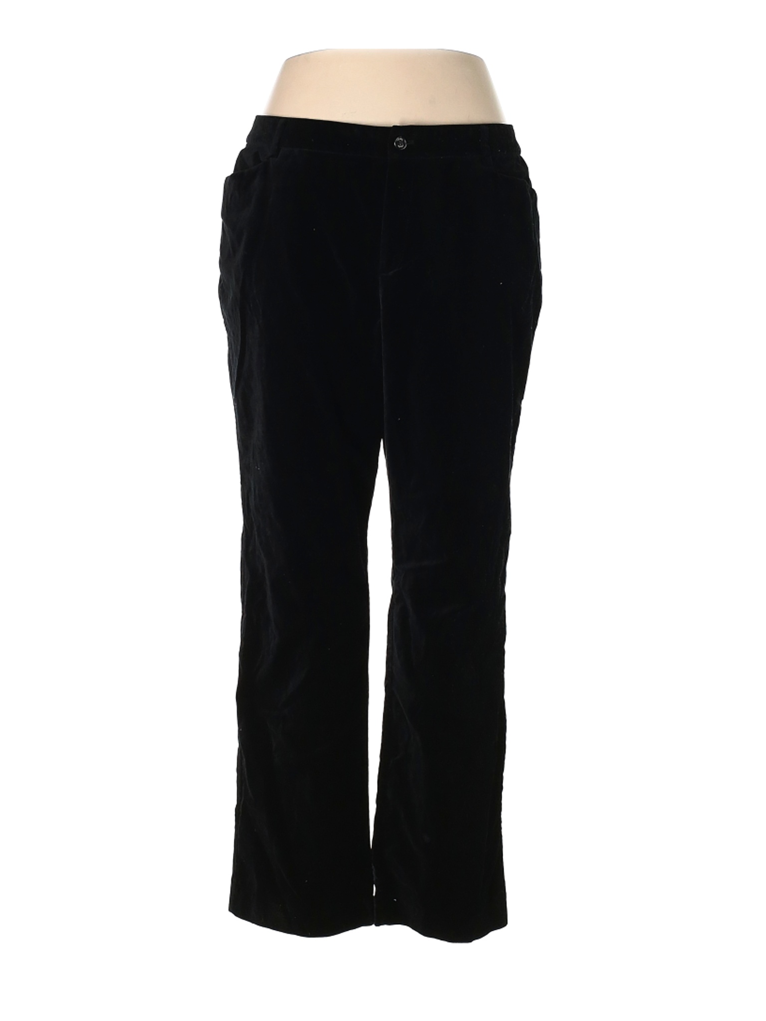 Chaps Women Black Casual Pants 16 | eBay
