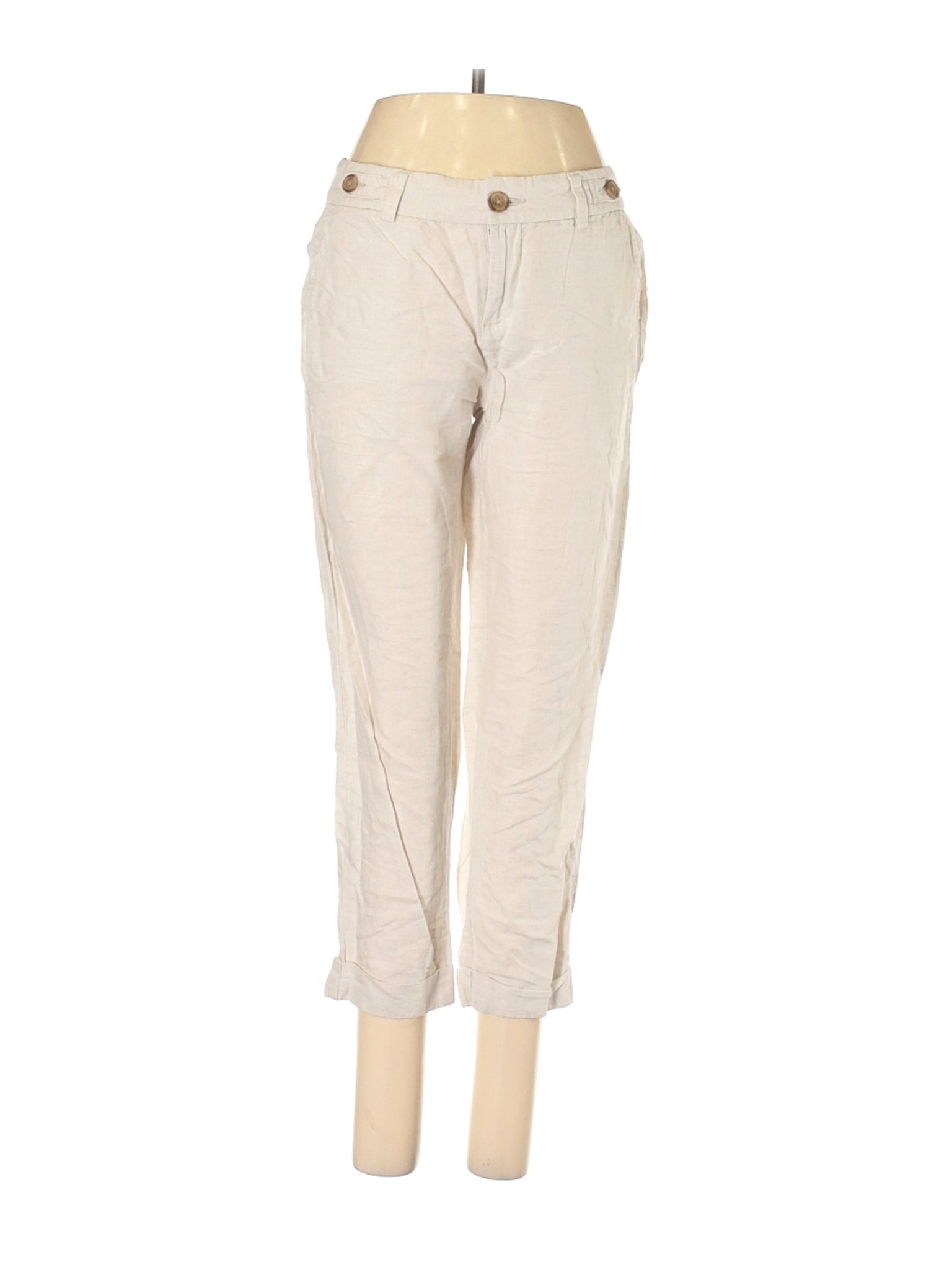Banana Republic Factory Store Women Ivory Linen Pants 2 | eBay