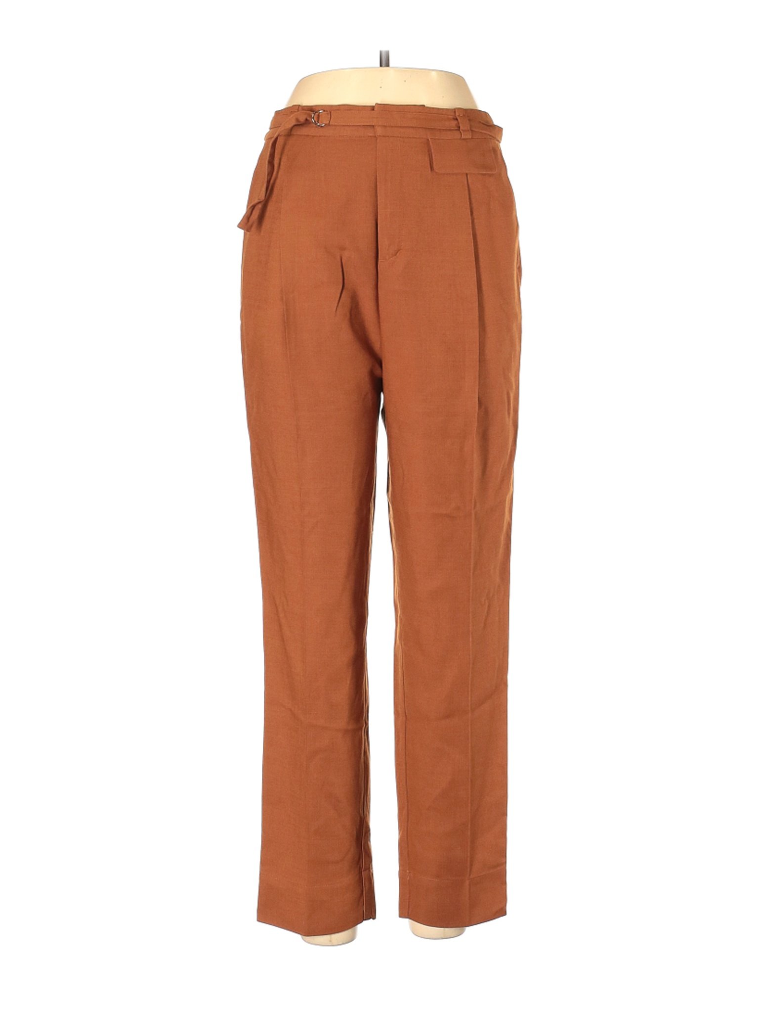 Frank And Oak Women Orange Dress Pants 10 | eBay