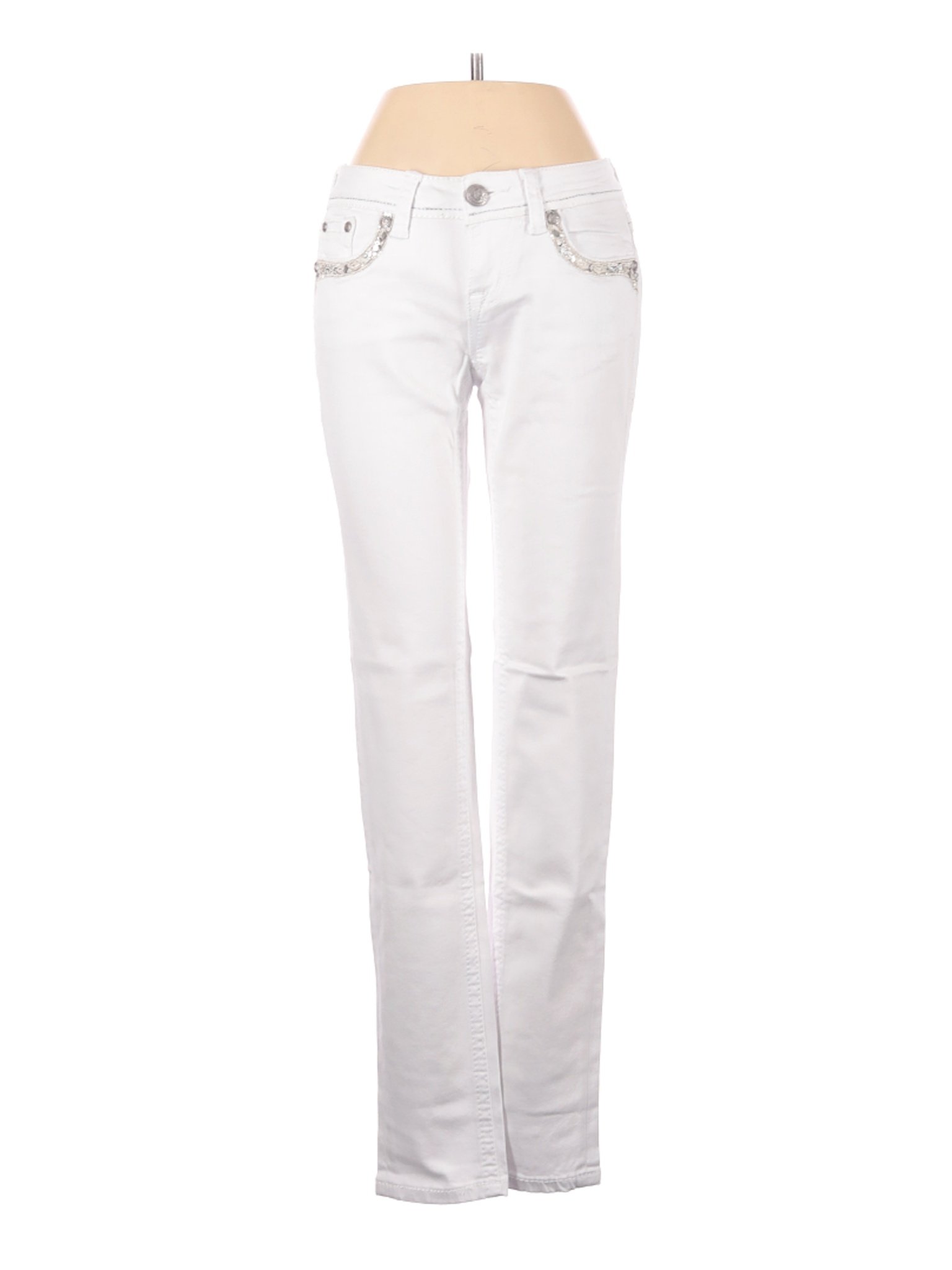 Grace Women White Jeans 25W | eBay