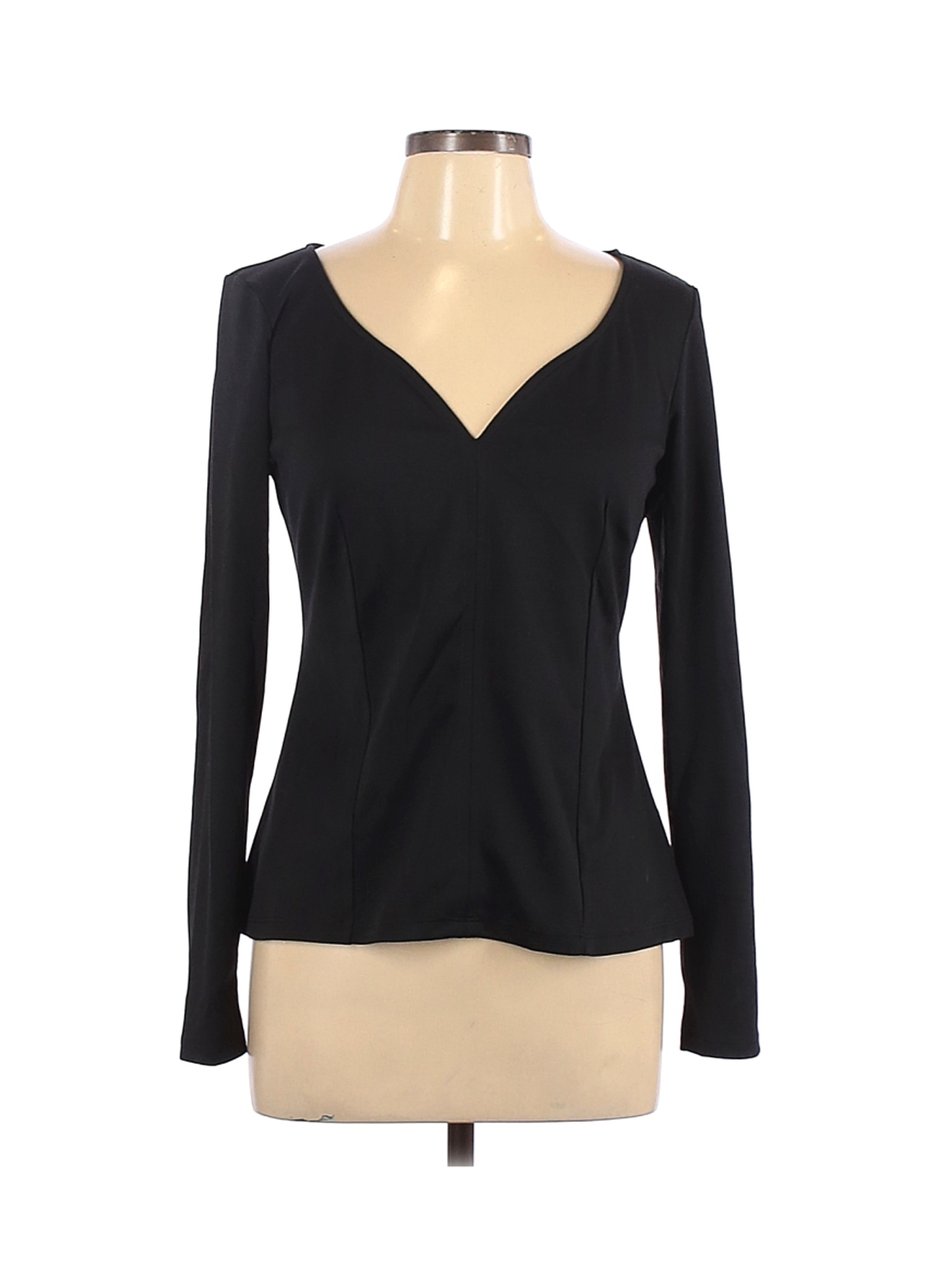 NWT H&M Women Black Long Sleeve Top L | eBay