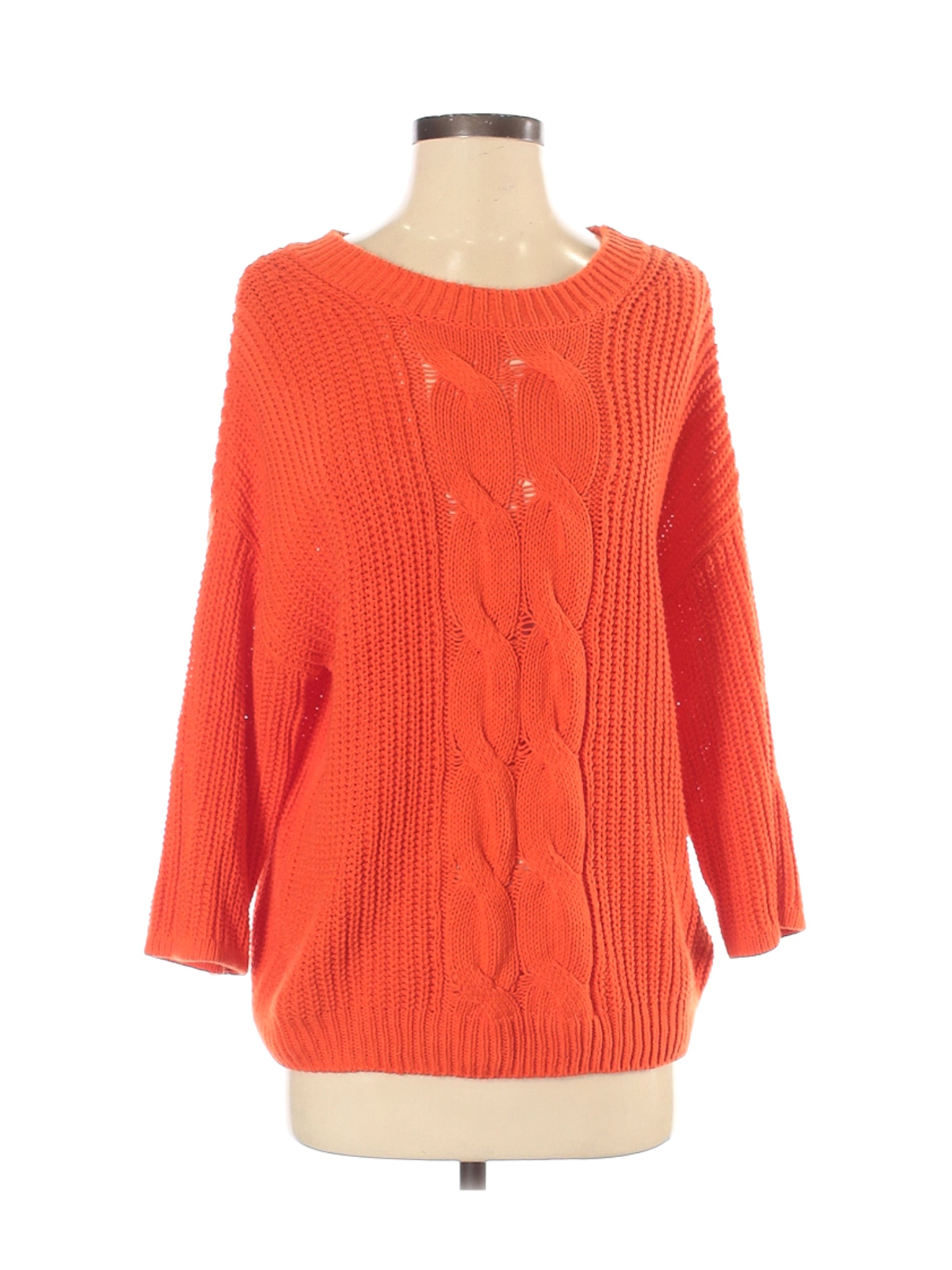 H&M Women Orange Pullover Sweater XS | eBay
