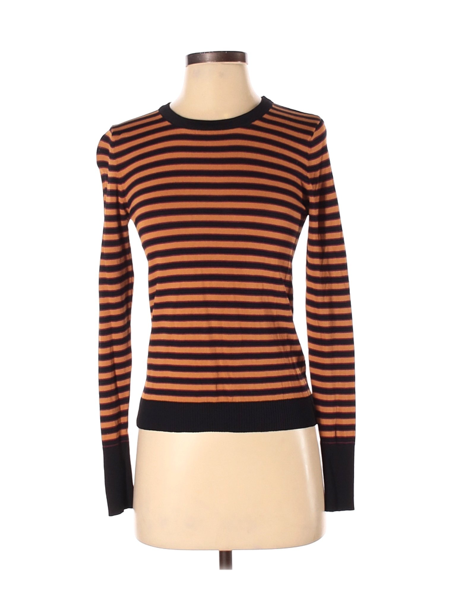 Zara Women Orange Long Sleeve Top S | eBay