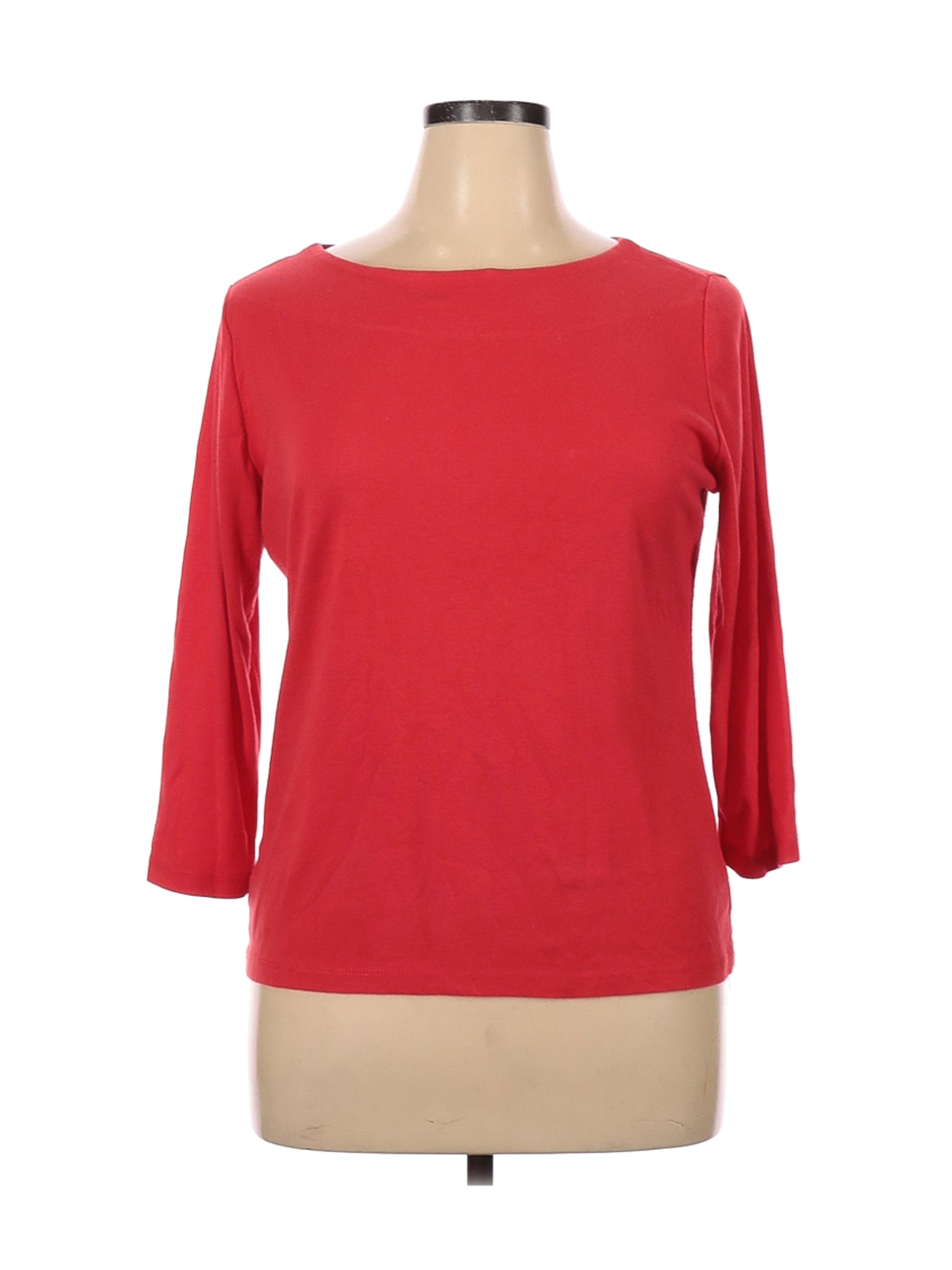 Suzanne Grae Women Red Long Sleeve T-Shirt XL | eBay