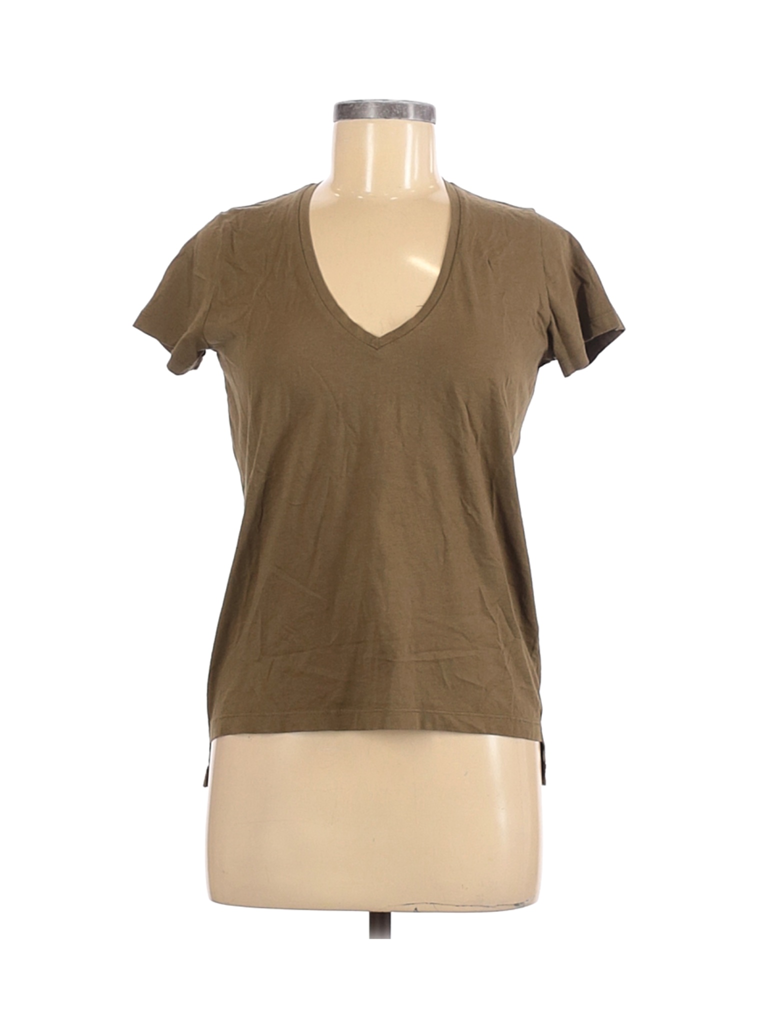 Zara W&B Collection Women Green Short Sleeve T-Shirt M | eBay