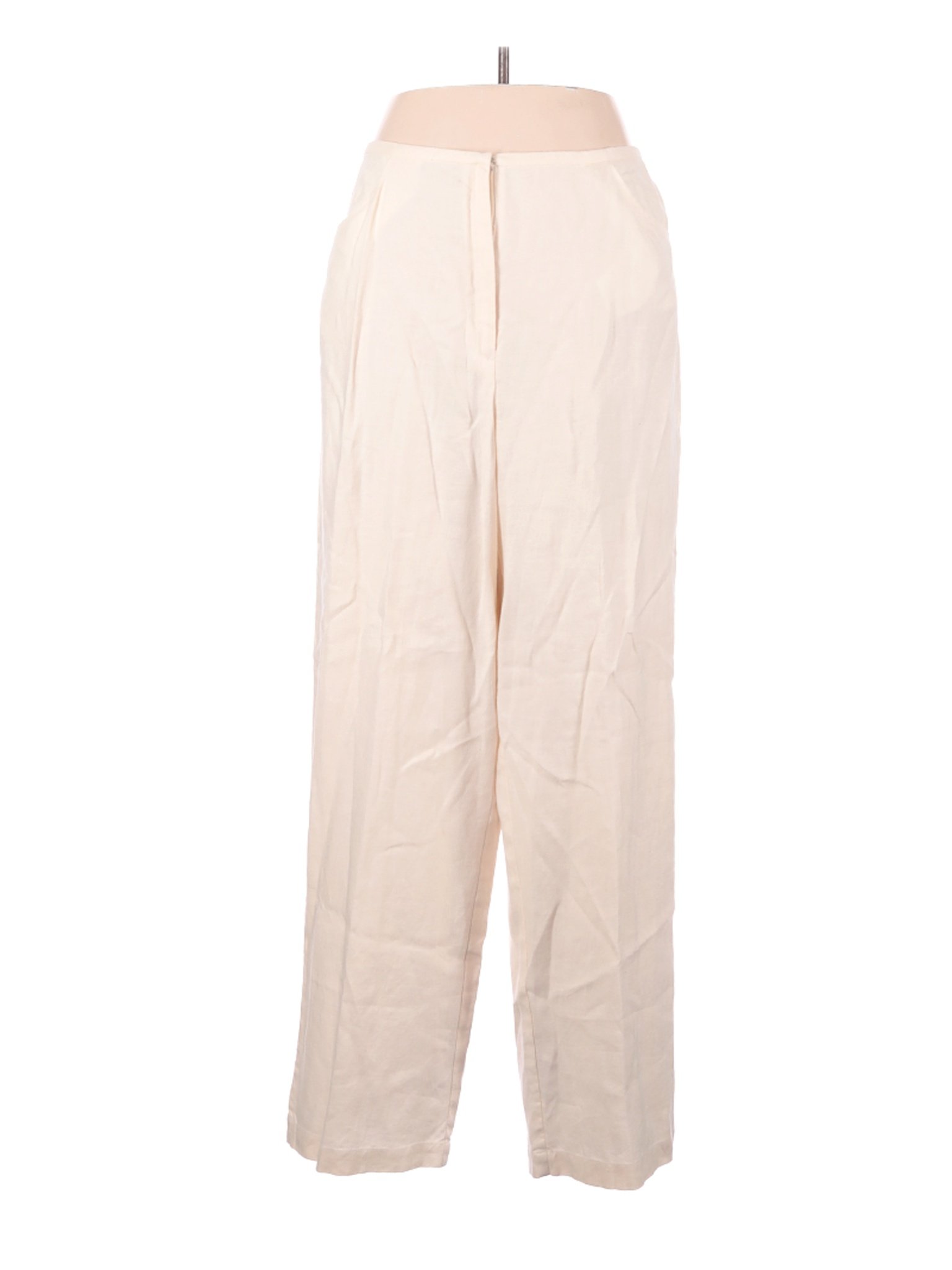 Liz Claiborne Women Ivory Linen Pants XL | eBay