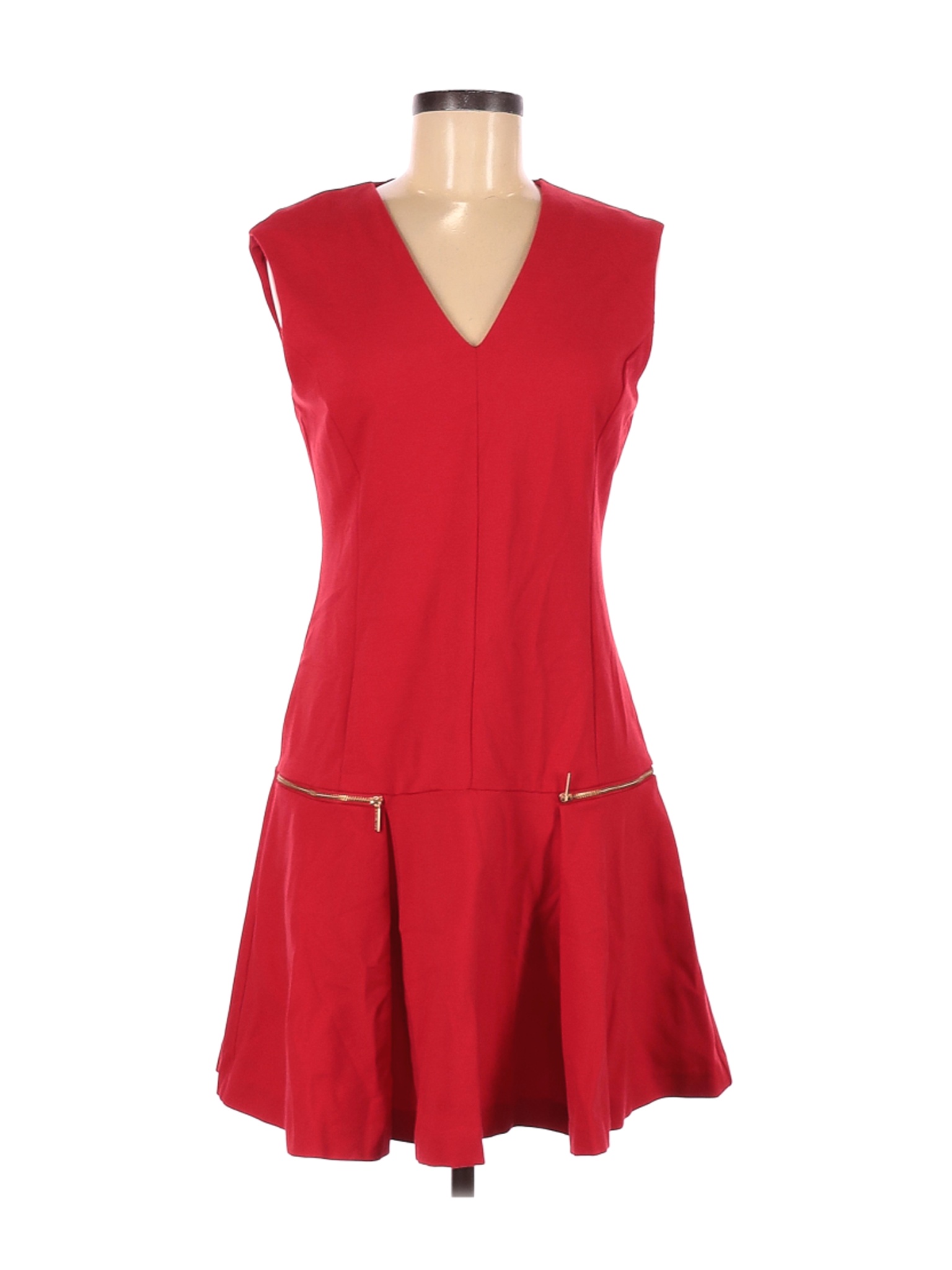 MICHAEL Michael Kors Women Red Casual Dress 8 | eBay