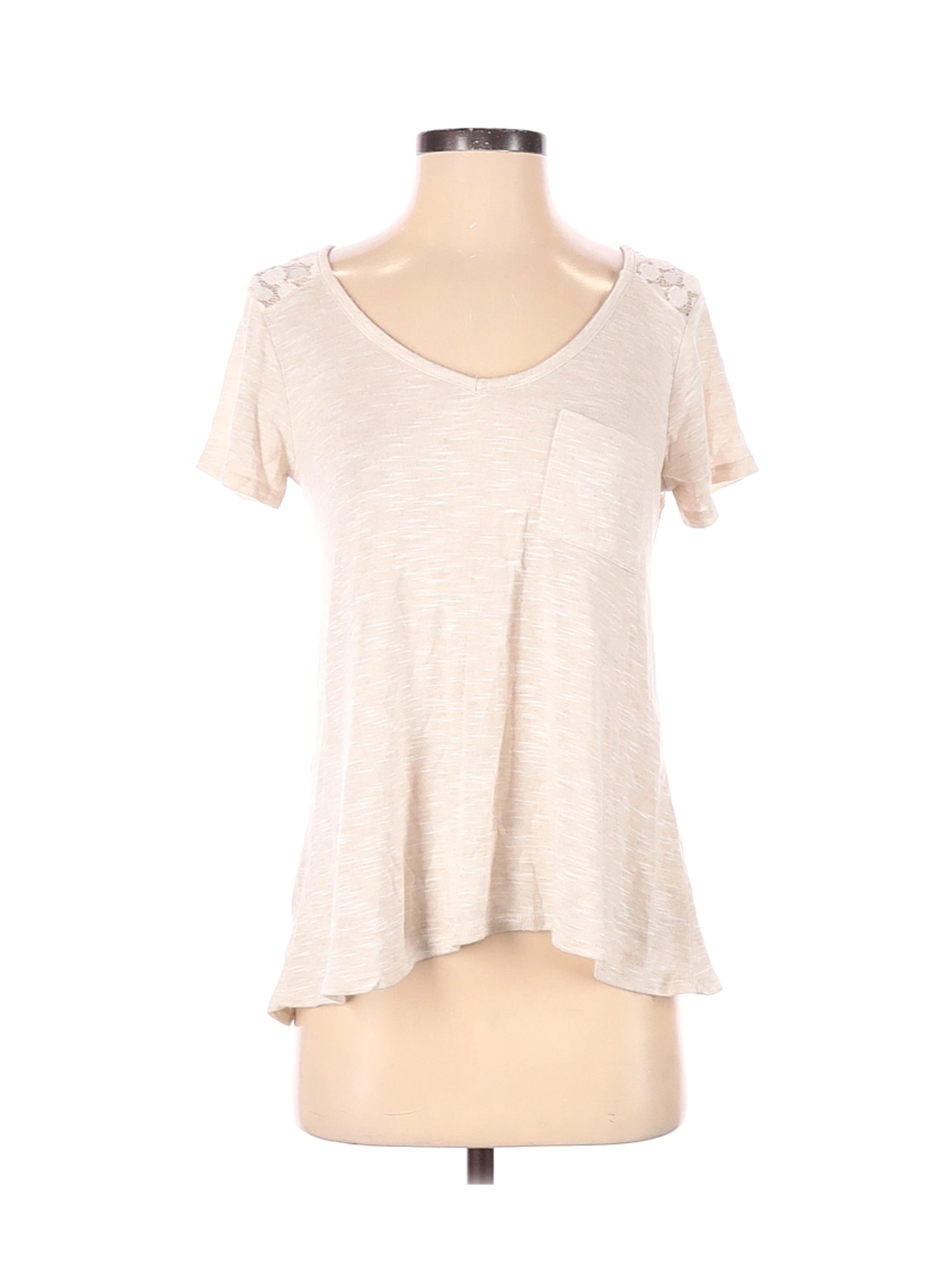Neon Soul Women Ivory Short Sleeve Top S | eBay