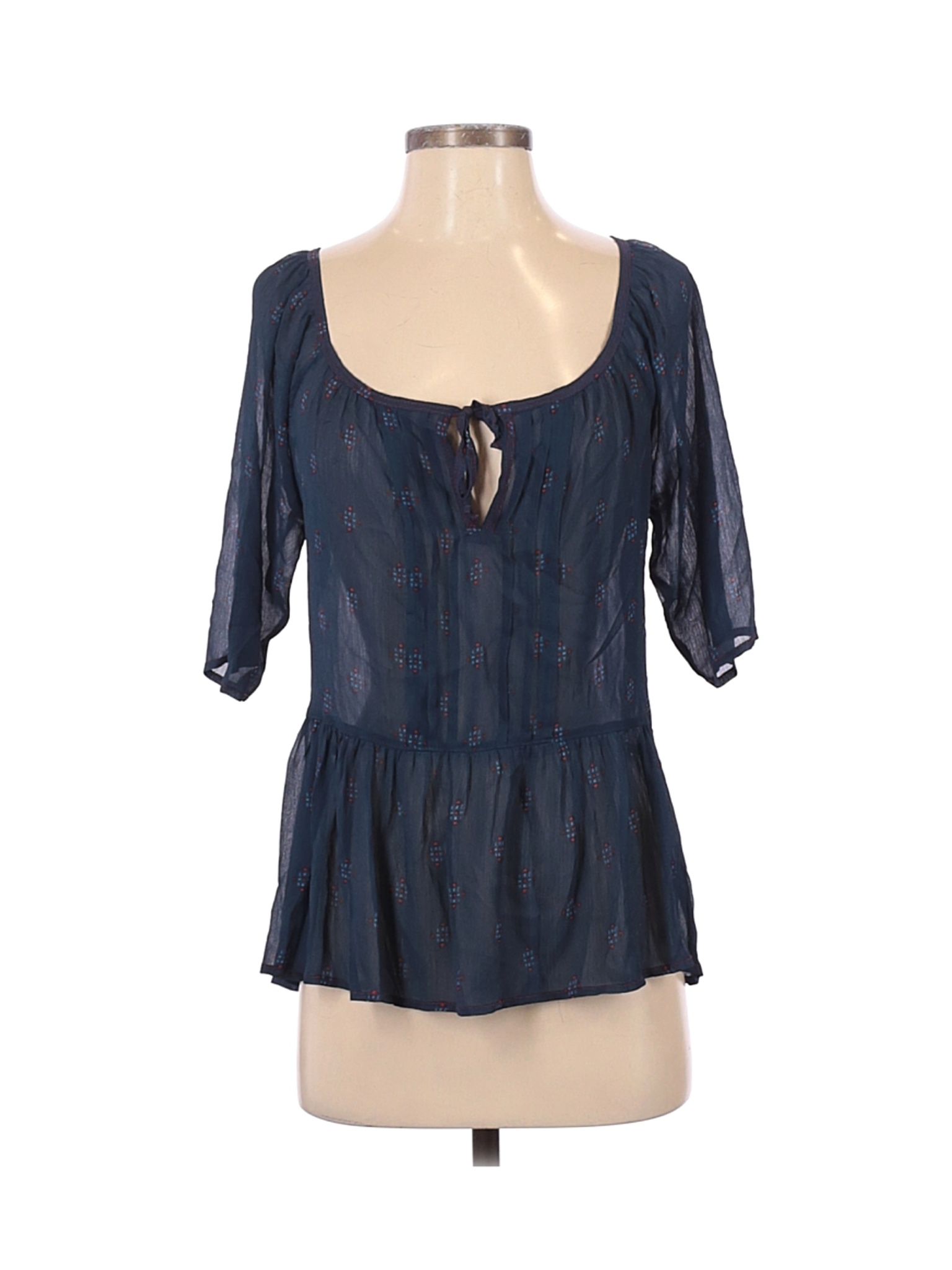 Hollister Women Blue Long Sleeve Blouse S | eBay
