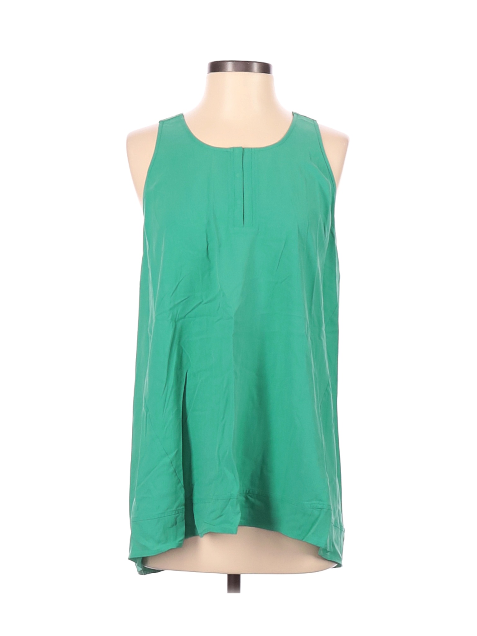 Go By Go Silk Women Green Sleeveless Silk Top S | eBay