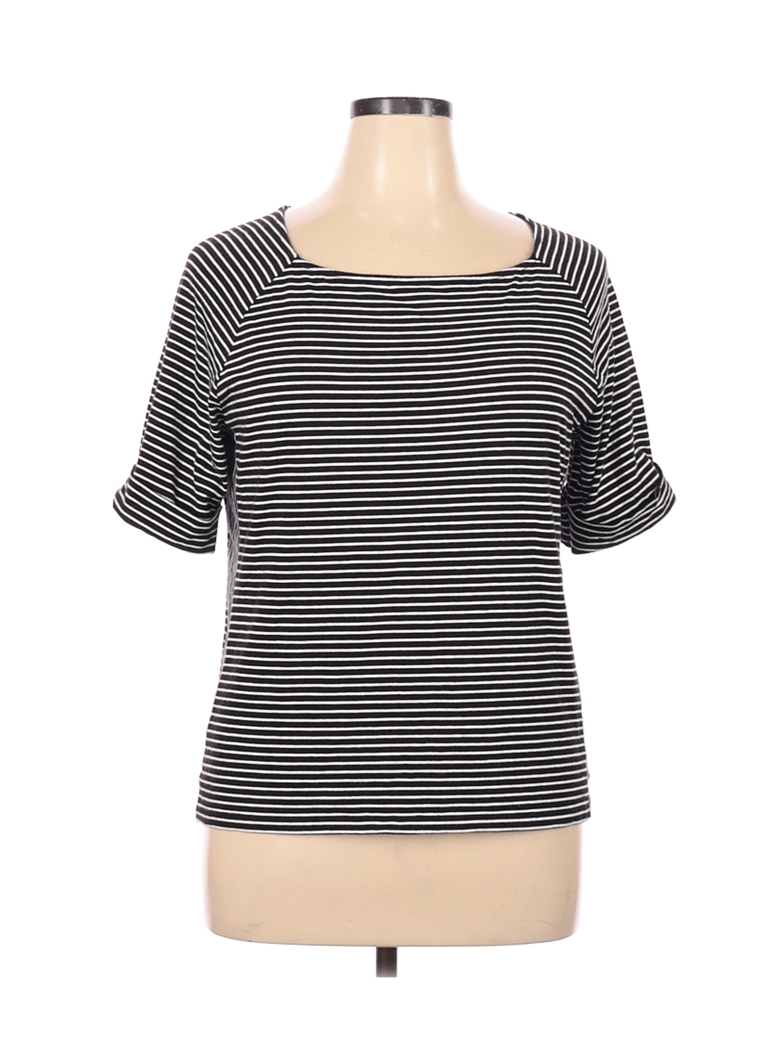 Talbots Women Black 3/4 Sleeve T-Shirt XL | eBay