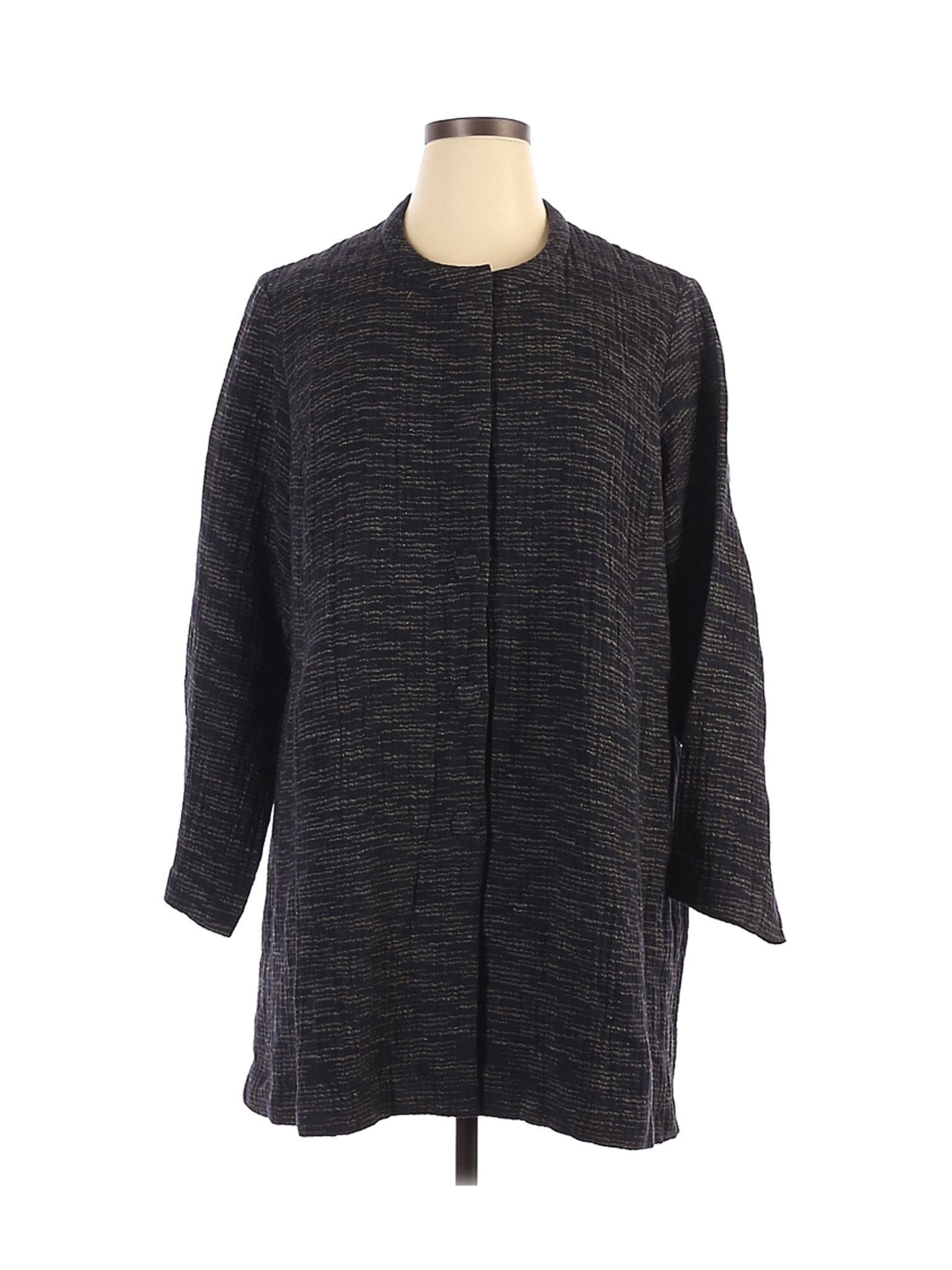 Eileen Fisher Women Black Coat 1X Plus | eBay