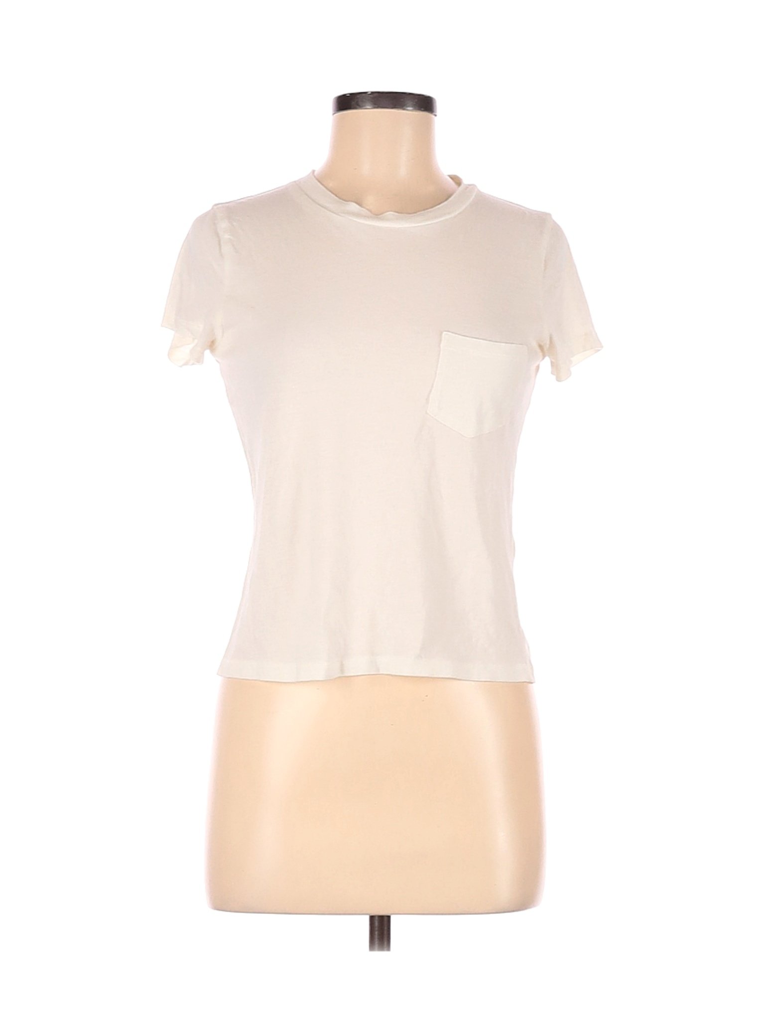 Madewell Women Ivory Short Sleeve T-Shirt XS | eBay