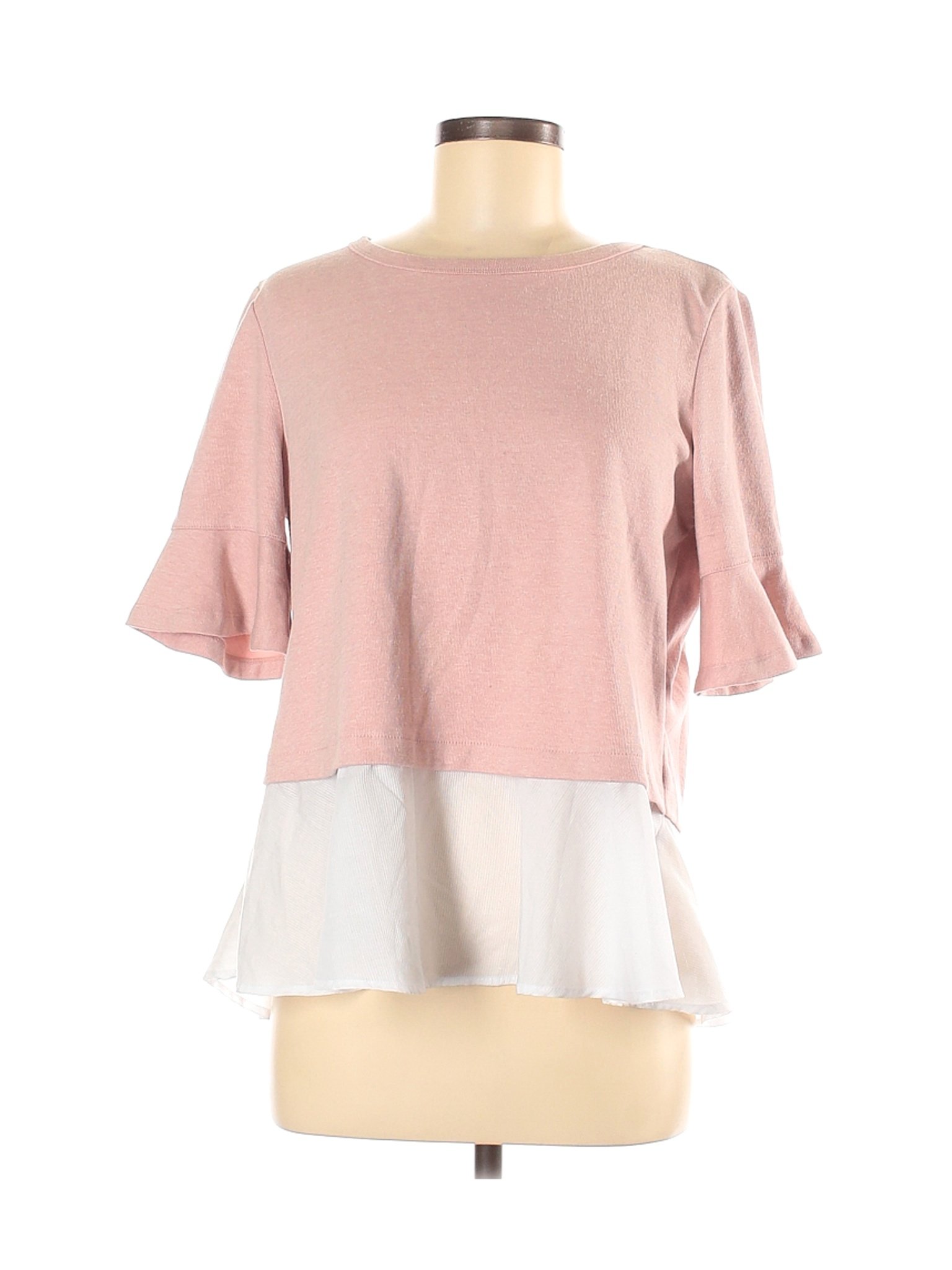Jane and Delancey Women Pink Short Sleeve Top M | eBay