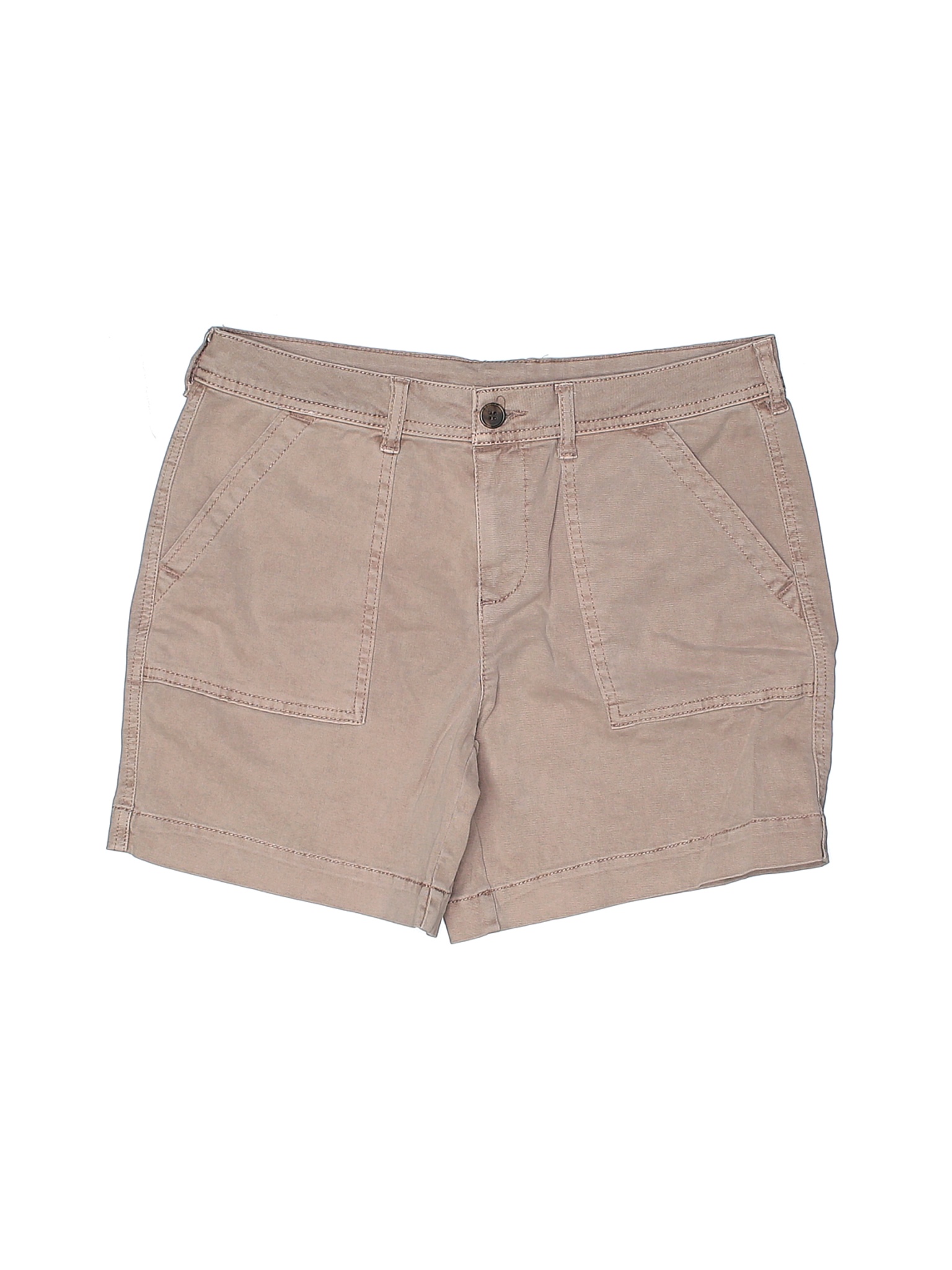 C&C California Women Brown Khaki Shorts 6 | eBay