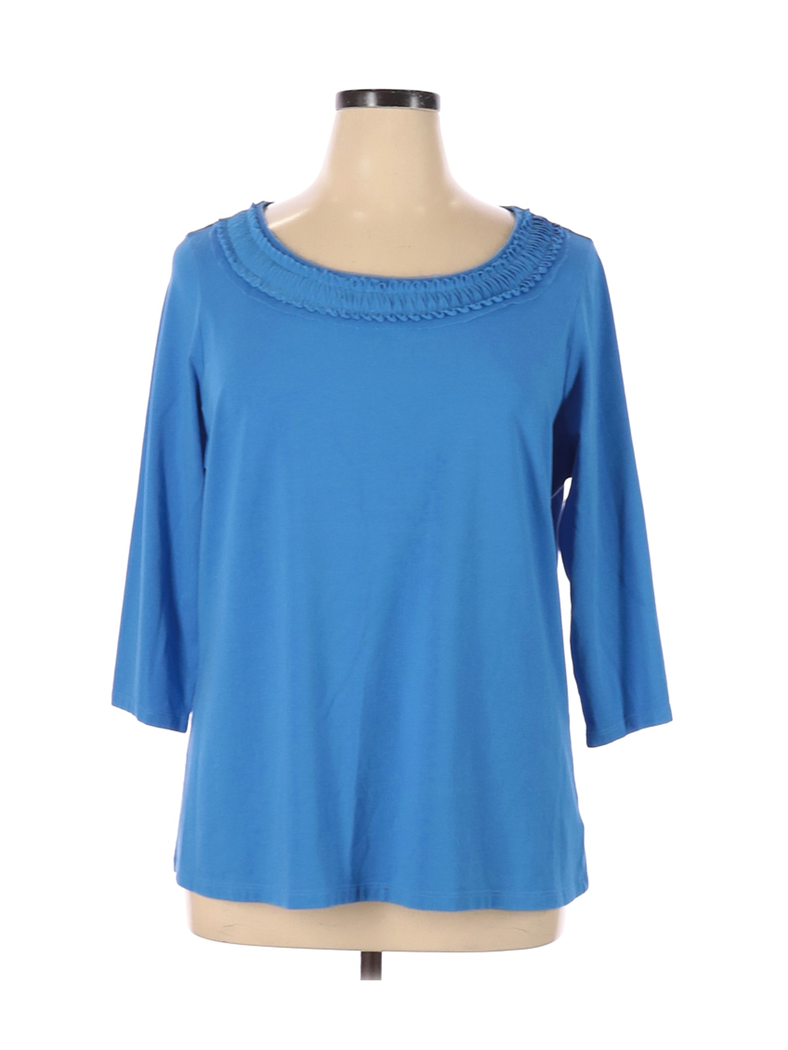 Coldwater Creek Women Blue 3/4 Sleeve Top 1X Plus | eBay
