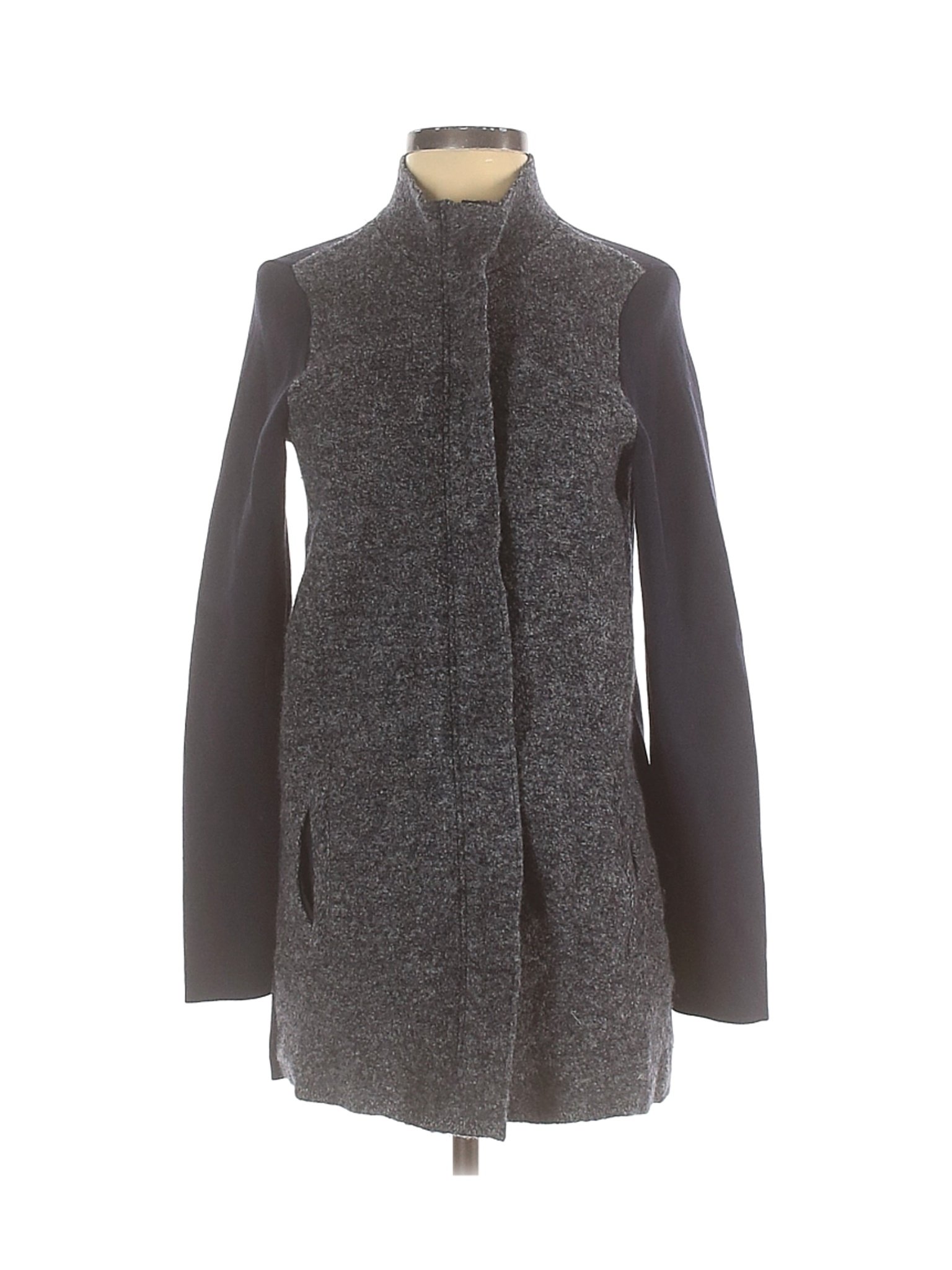 Ann Taylor Women Gray Wool Coat S | eBay