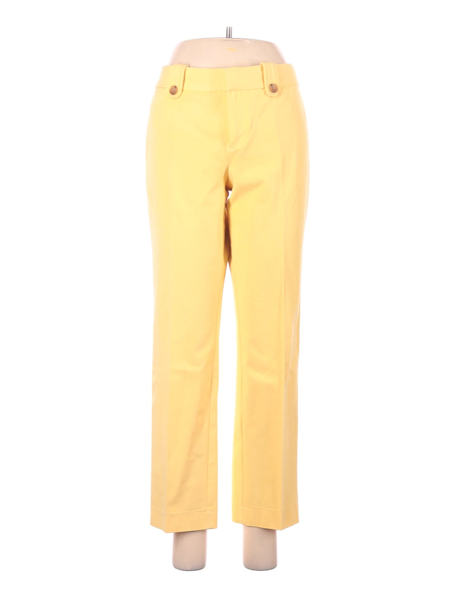 Banana Republic Women Yellow Dress Pants 8 | eBay