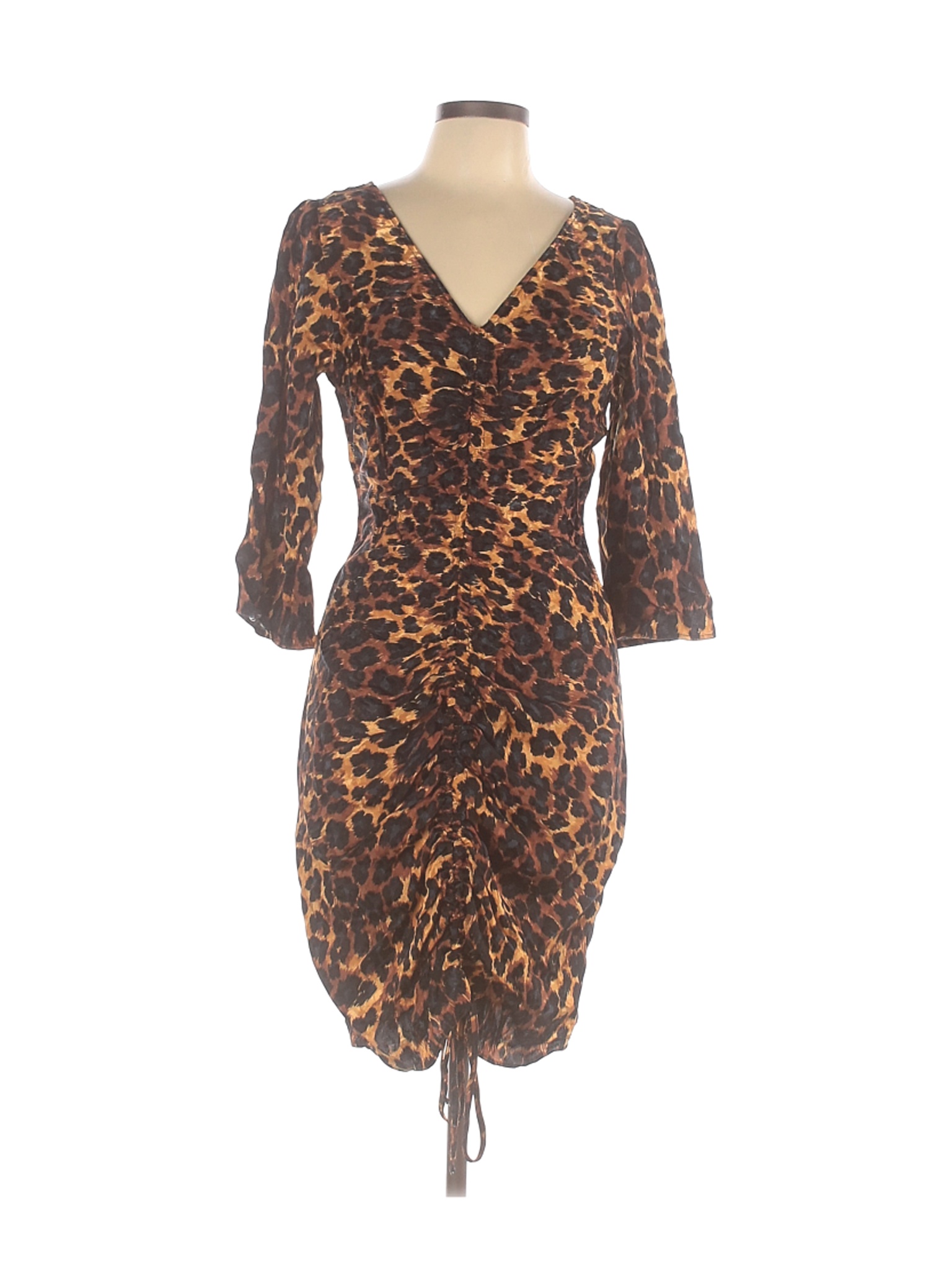 Zara Basic Women Brown Cocktail Dress L | eBay