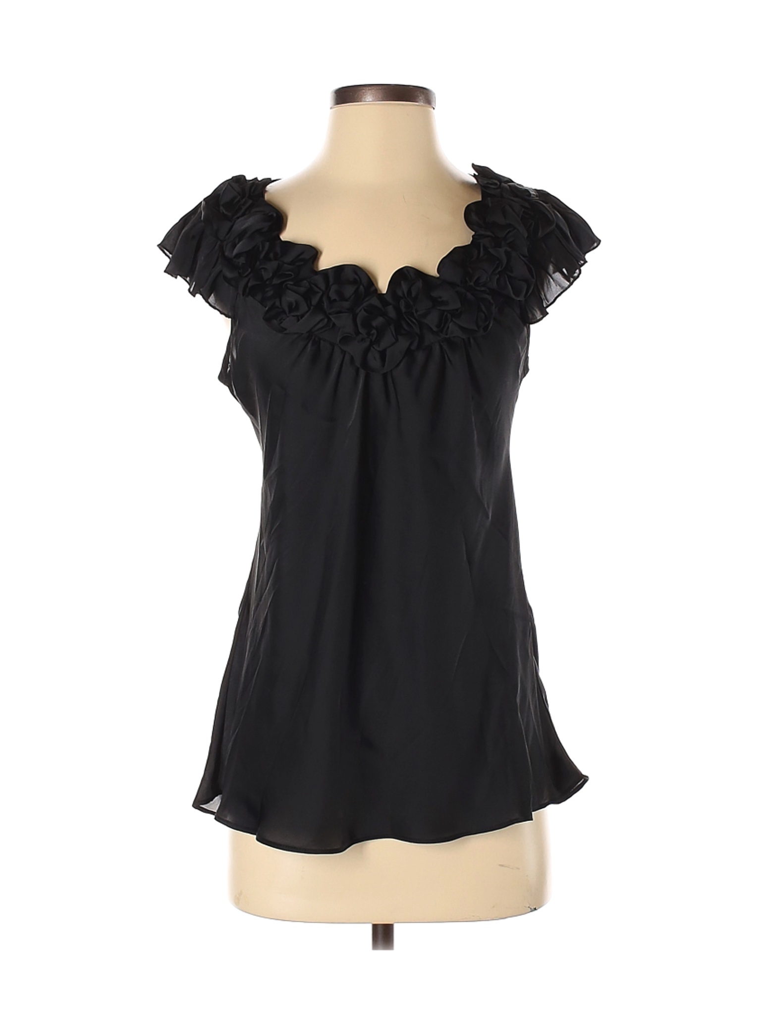 Spense Women Black Short Sleeve Blouse S | eBay