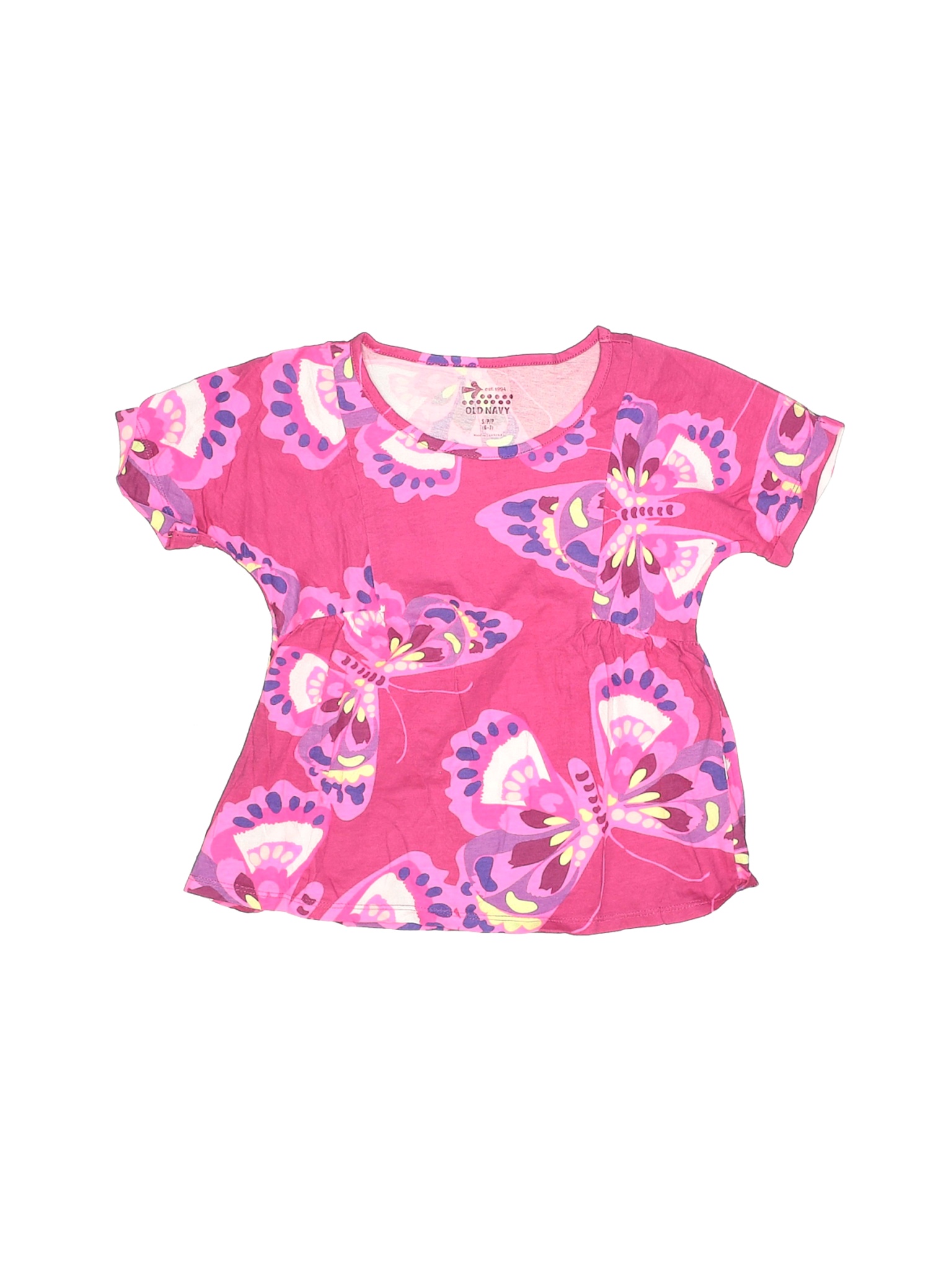 Old Navy Girls Pink Short Sleeve Top 6 | eBay