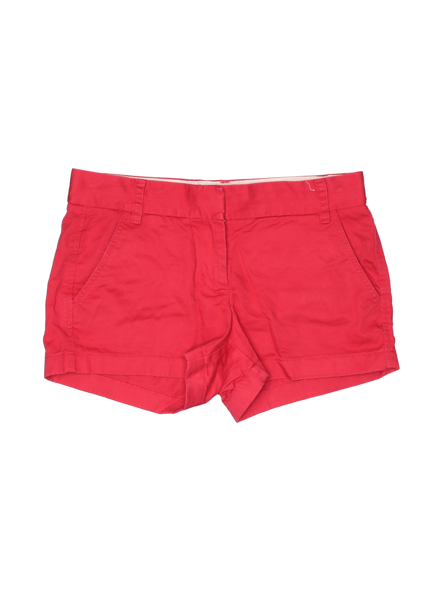 red khaki shorts